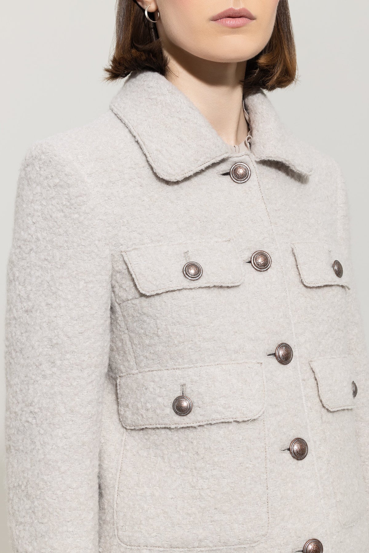 Jacke aus Woll-Mix