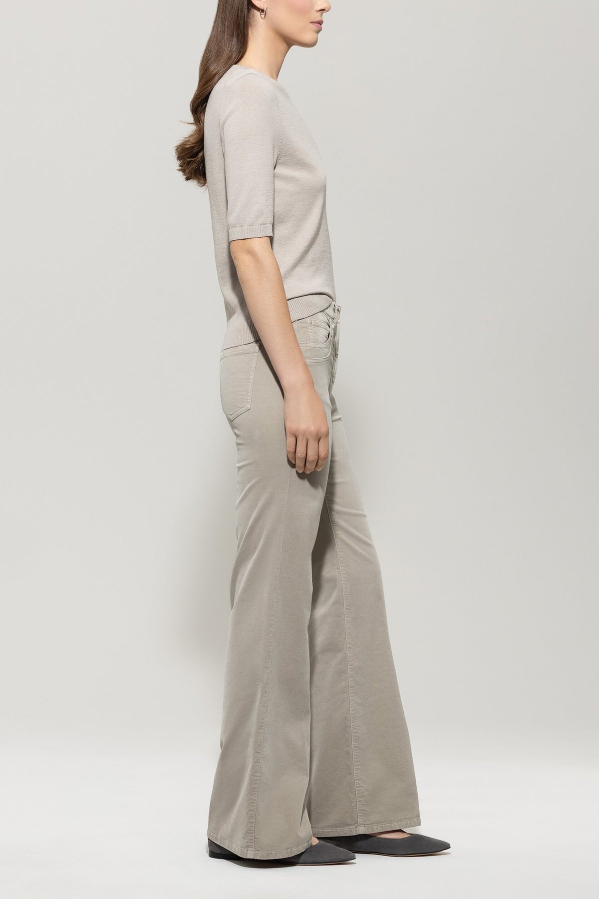 Bootcut-Samt-Pants