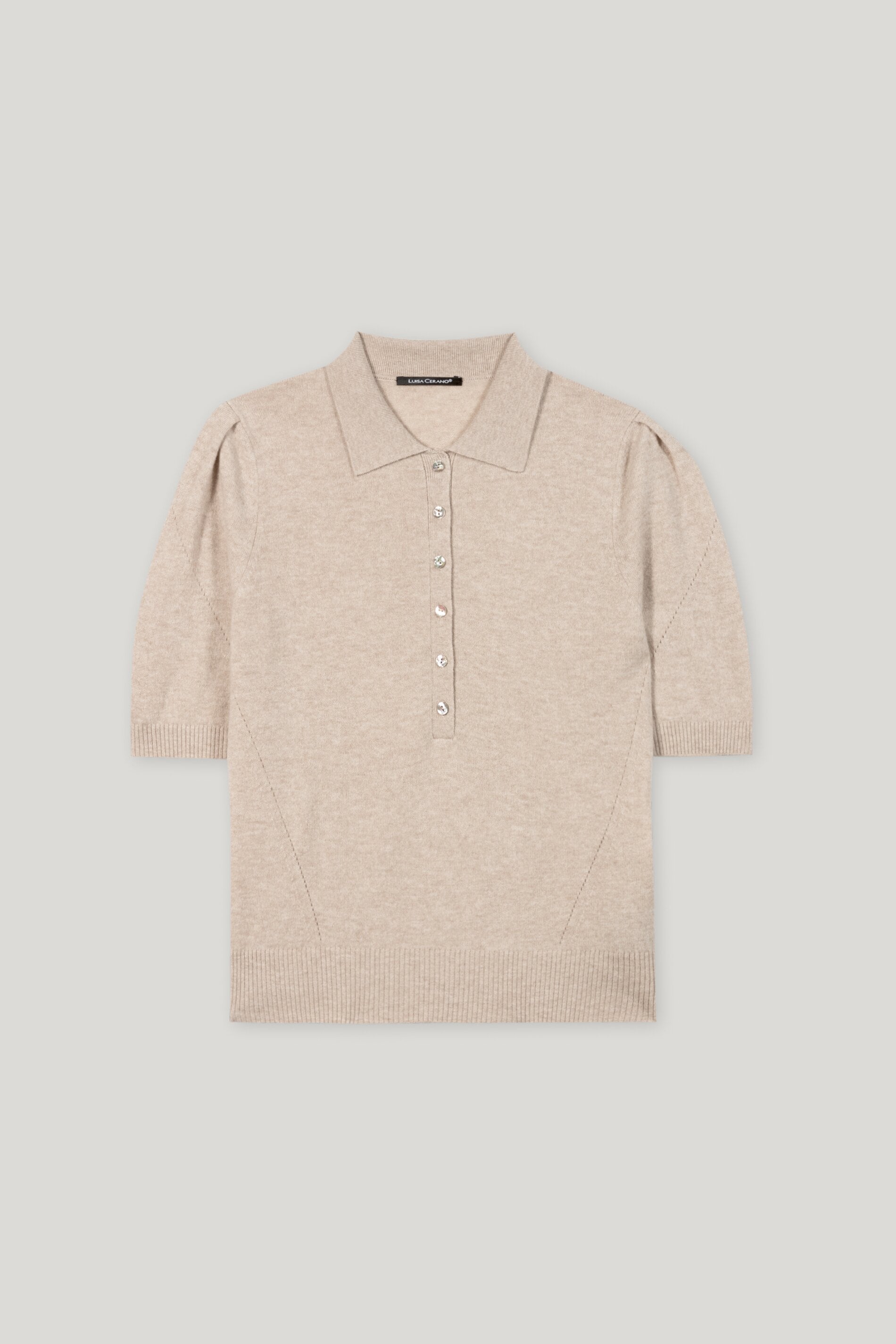 Polo aus Kaschmir-Mix