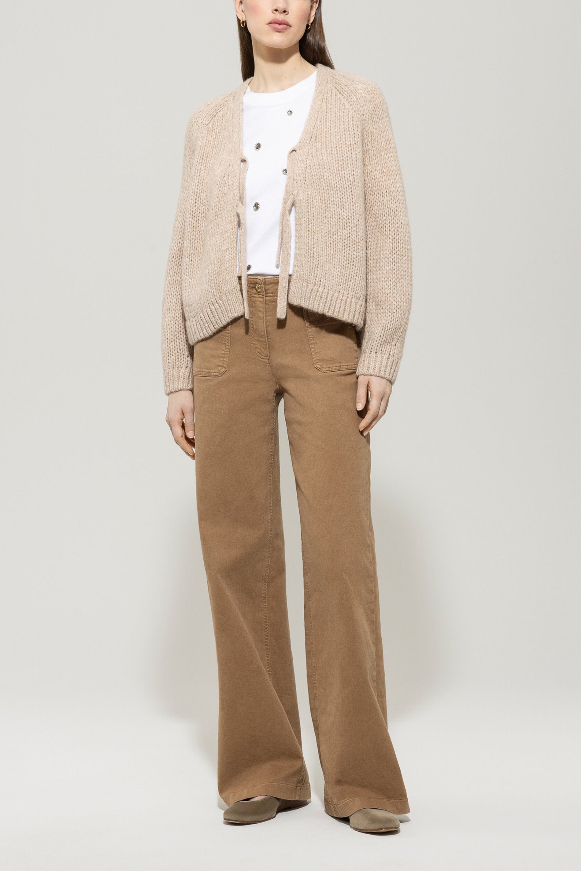 Cardigan mit Schleifendetails