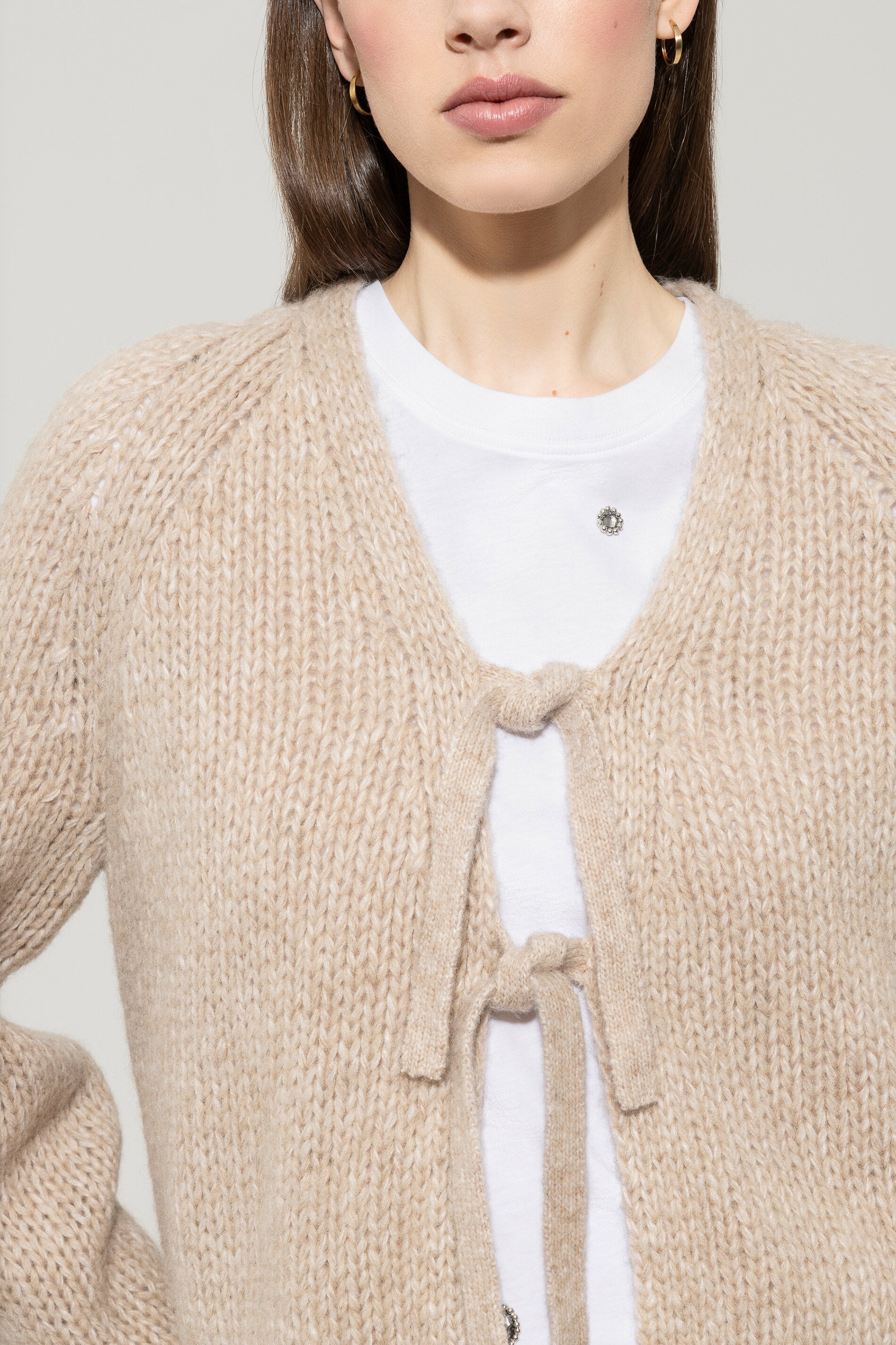 Cardigan mit Schleifendetails