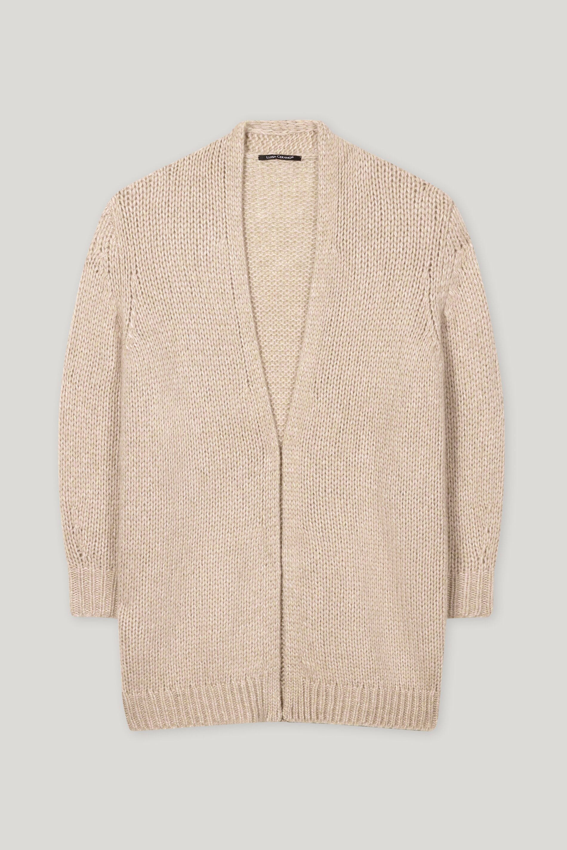 Long-Cardigan mit Open-Front