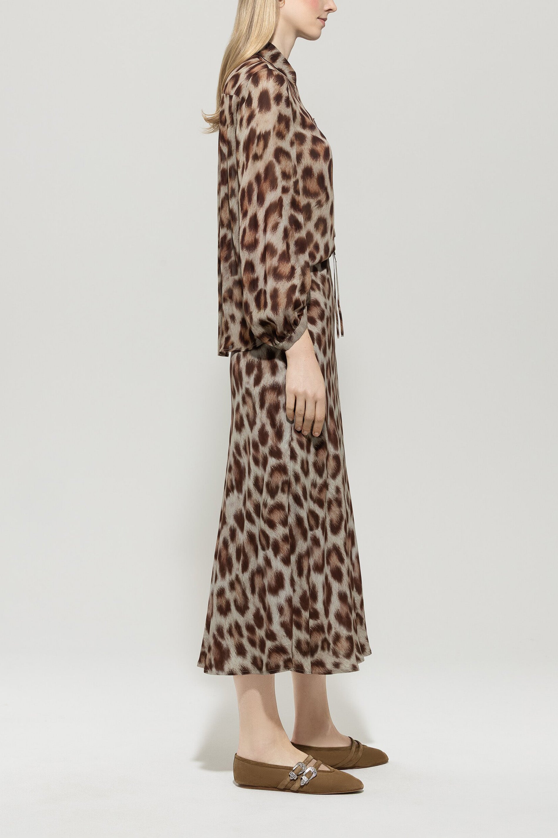 Hemdbluse mit Animal-Print