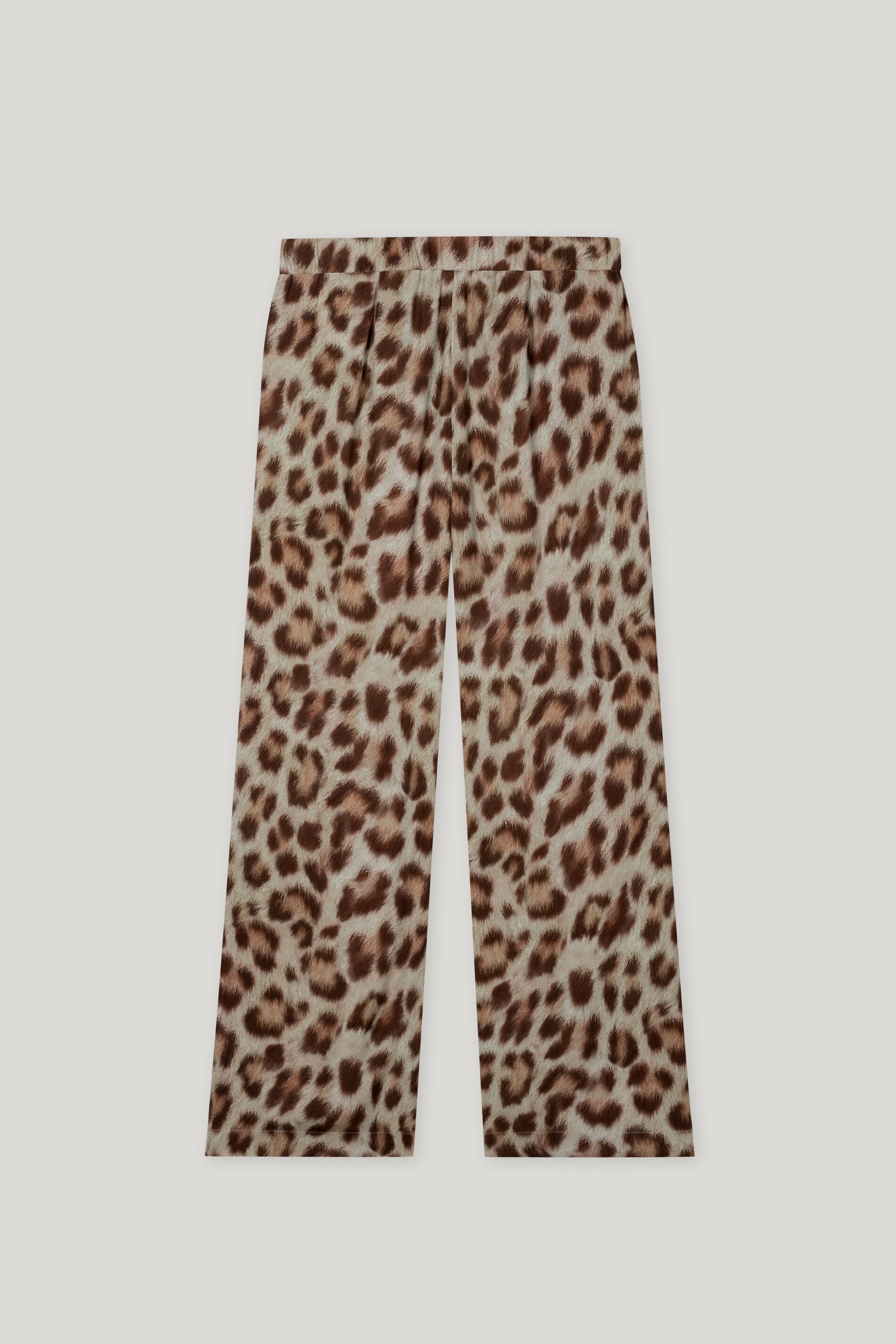 Flared-Pants mit Animal-Print