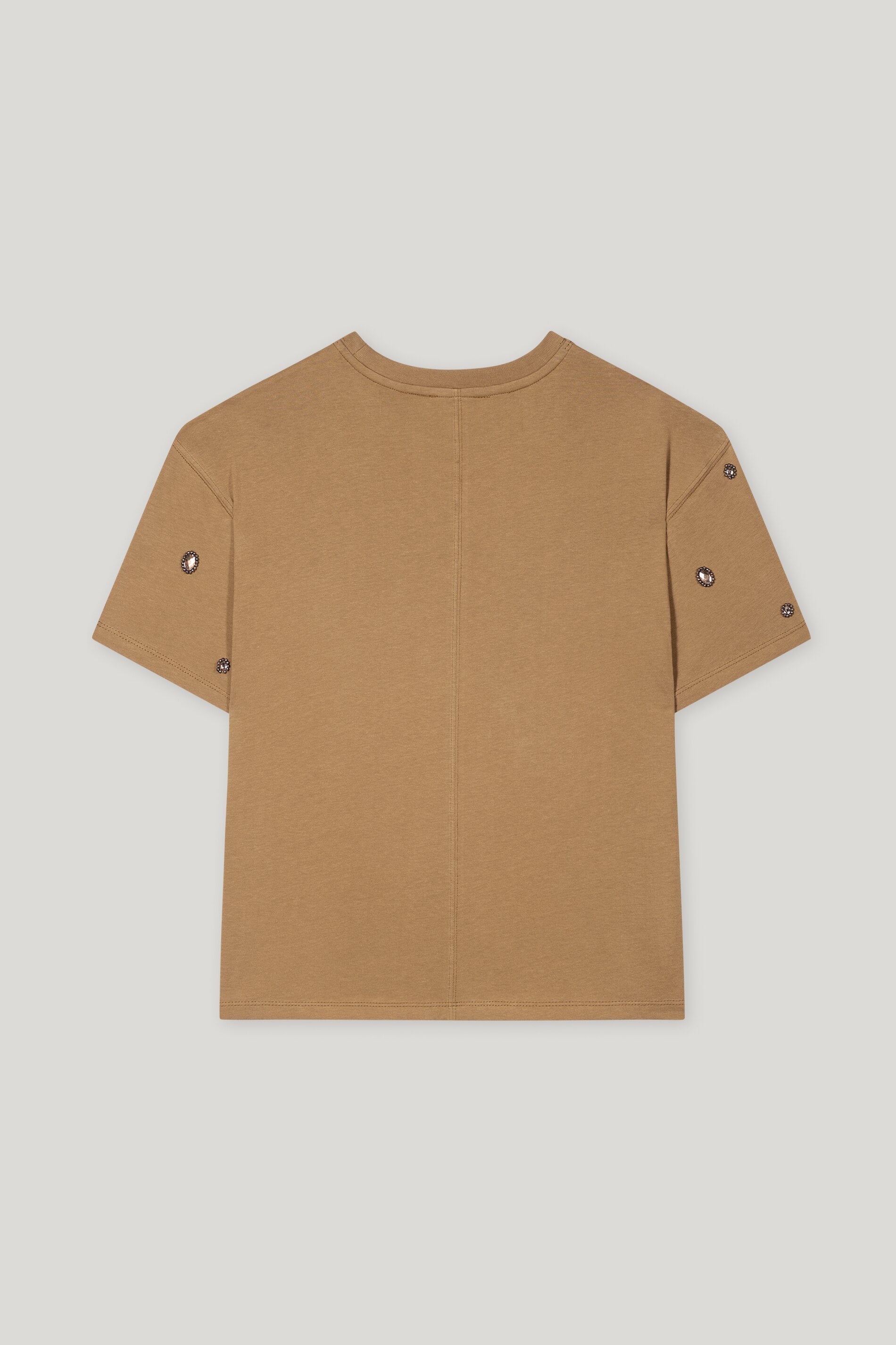 T-Shirt mit Perlendetails