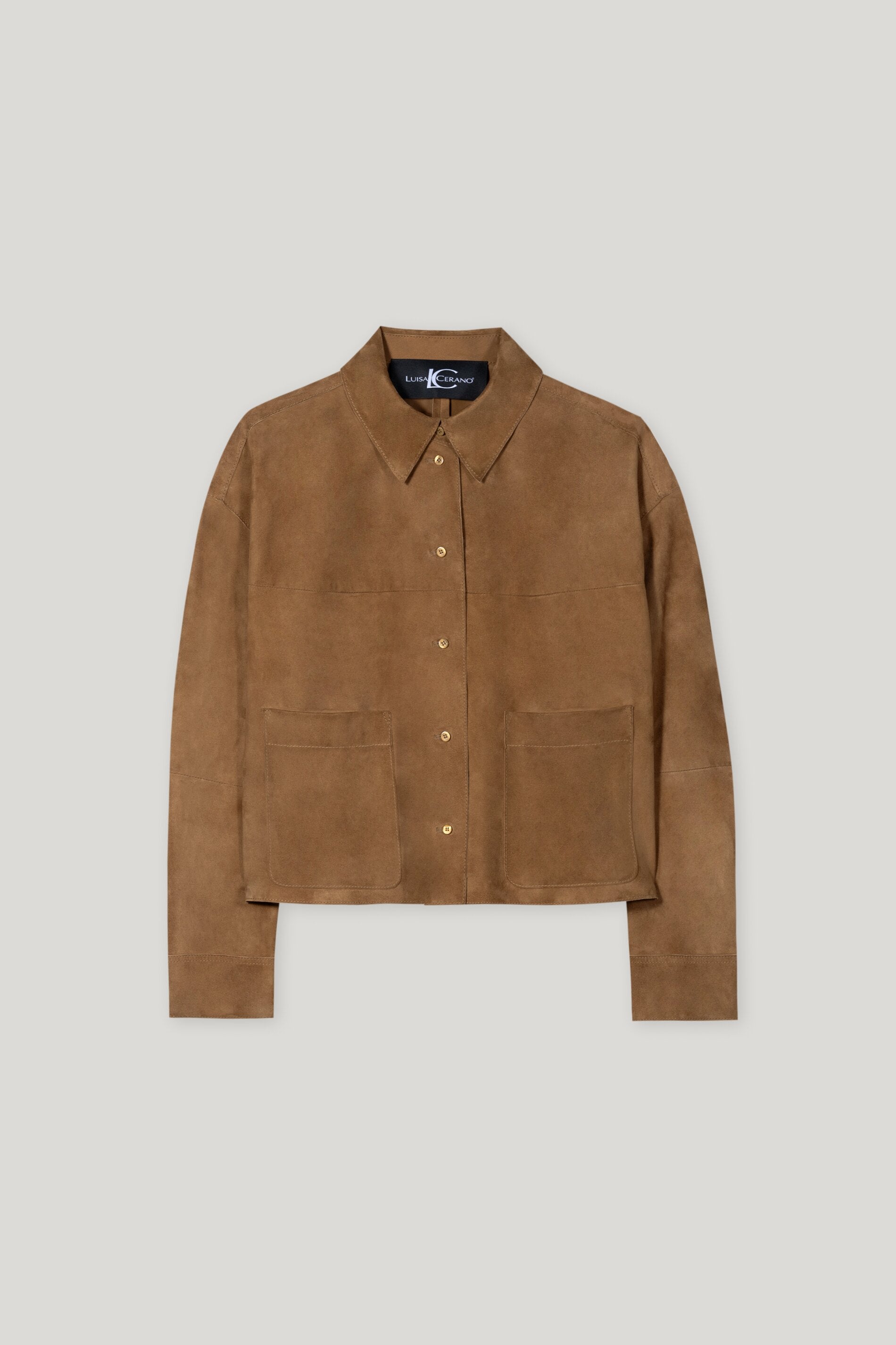 Veloursleder-Hemdjacke