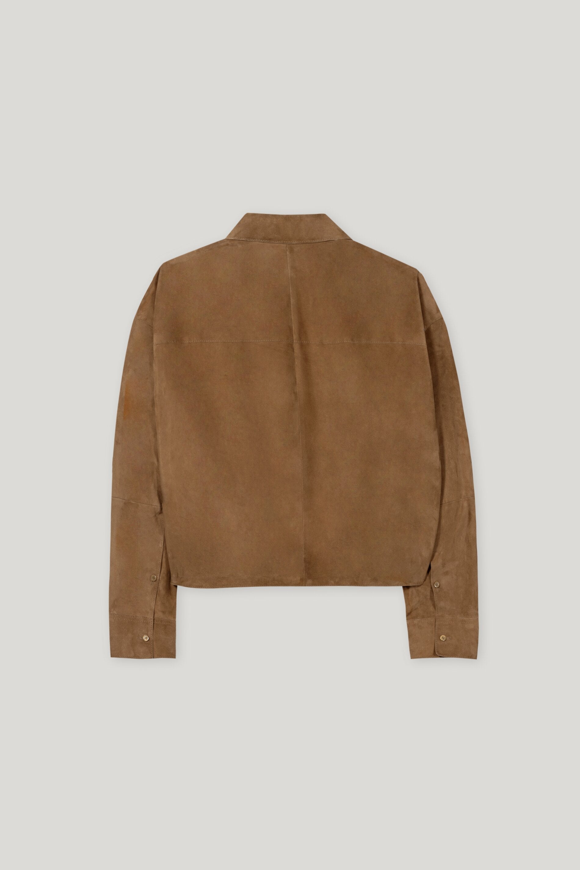 Veloursleder-Hemdjacke