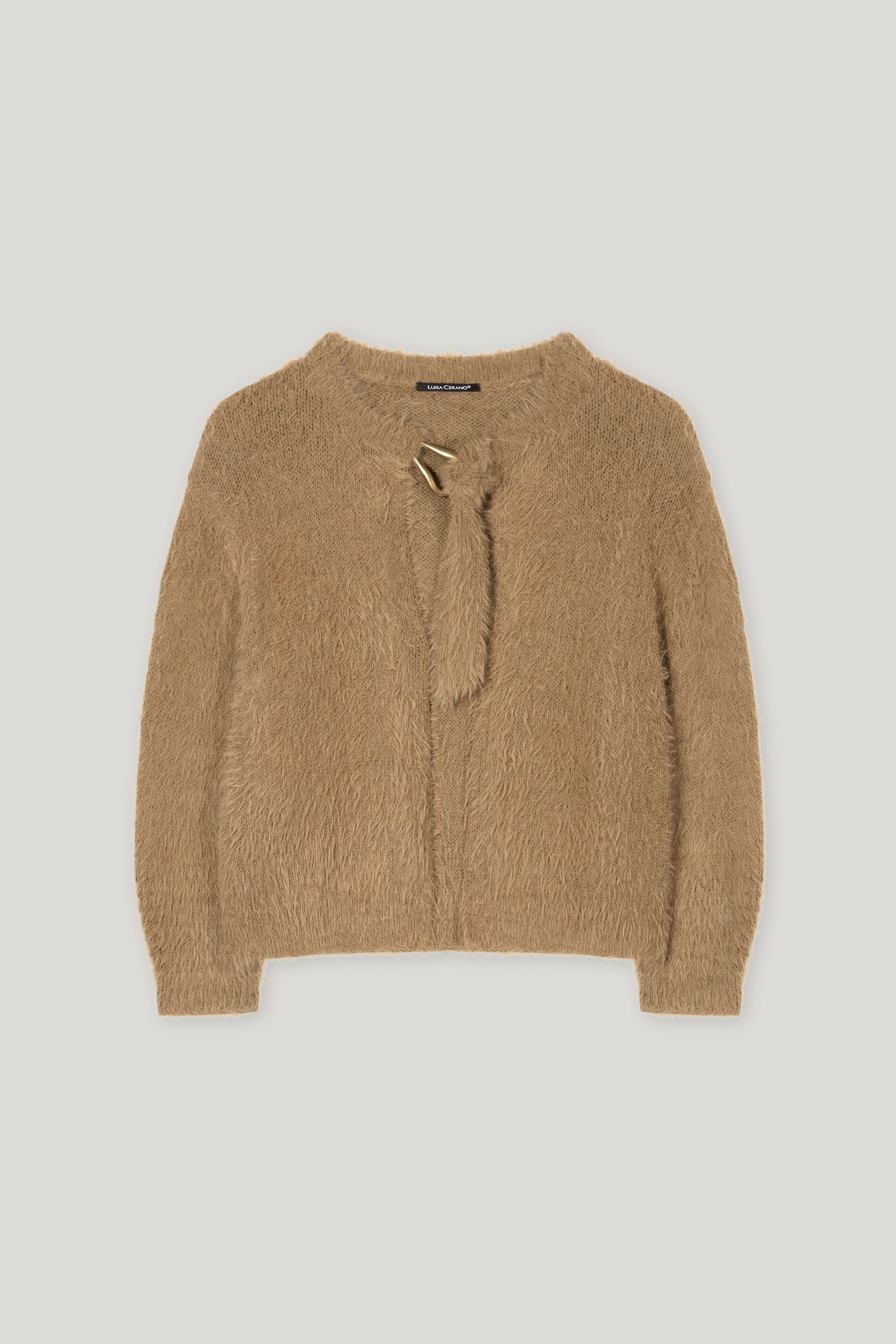 Cardigan mit Bindebanddetail