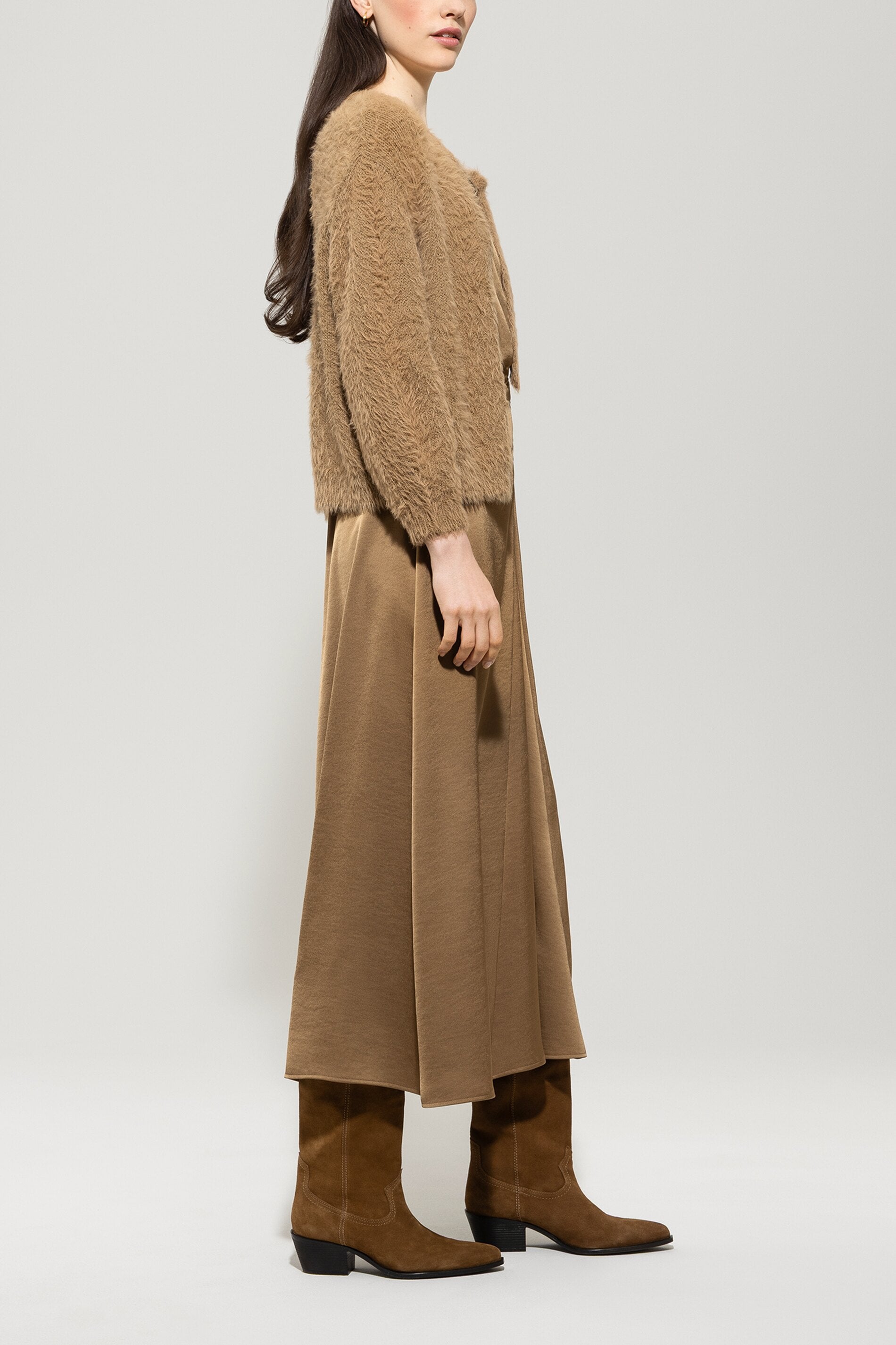 Cardigan mit Bindebanddetail