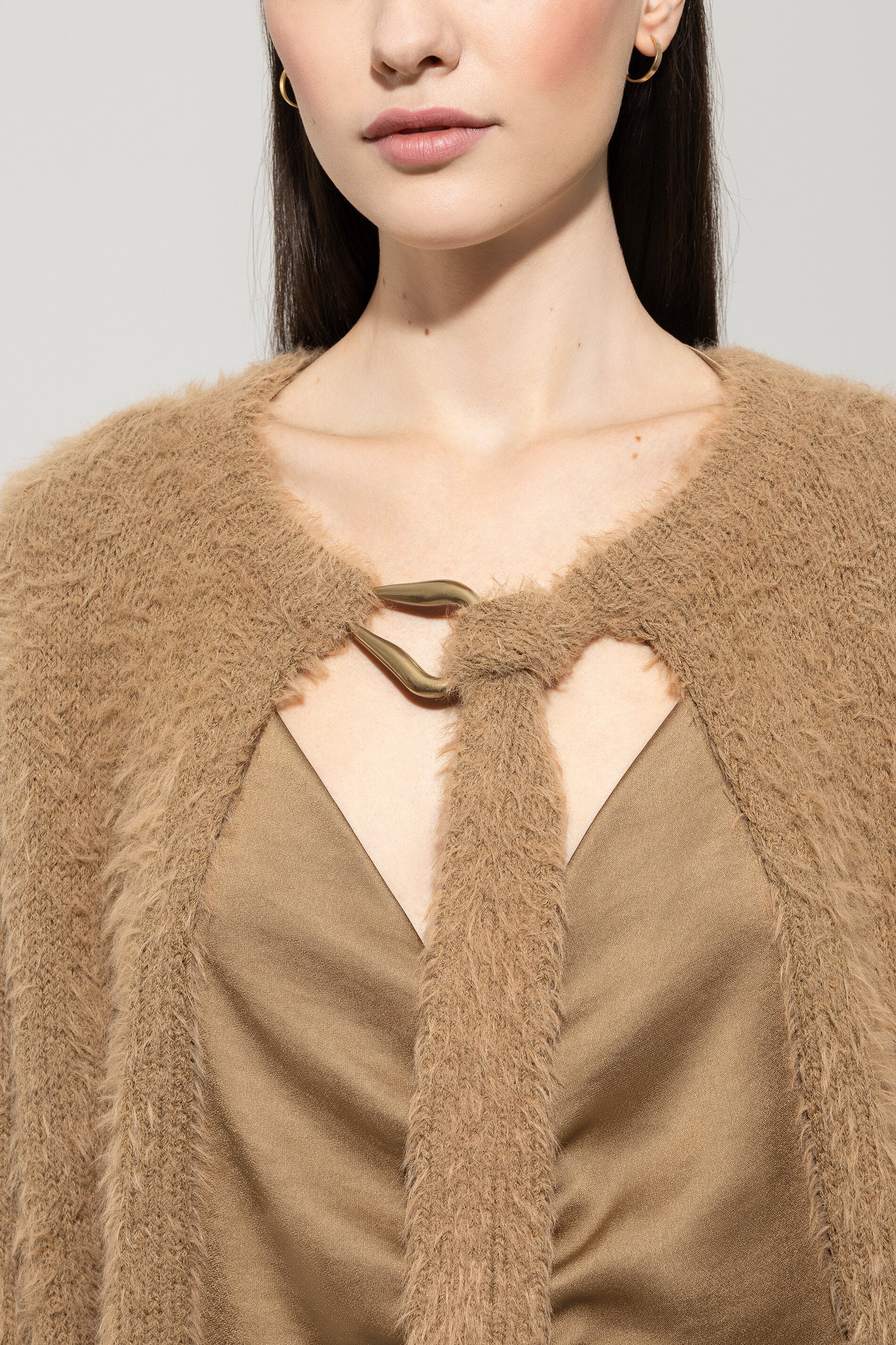 Cardigan mit Bindebanddetail