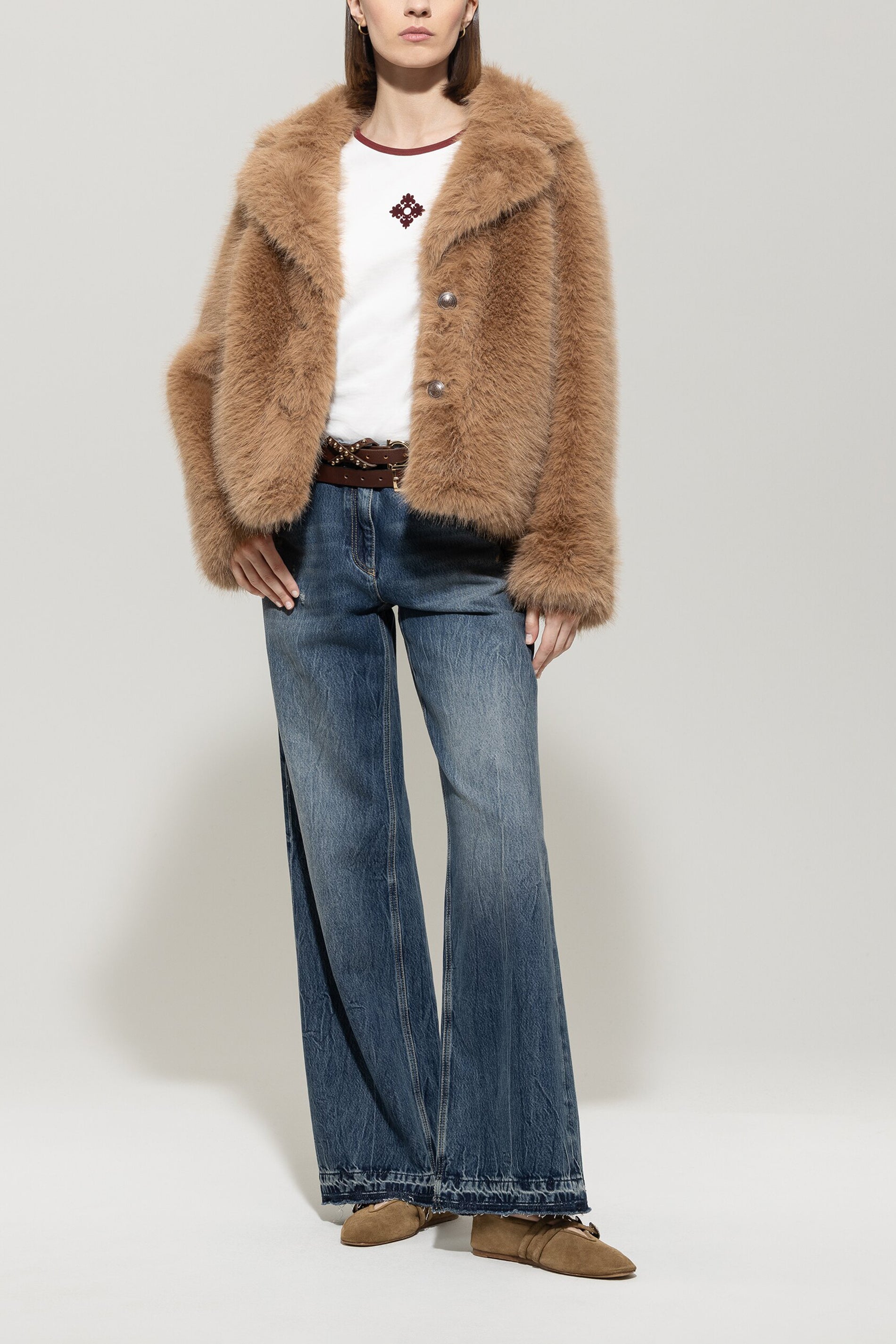Jacke in Fell-Optik