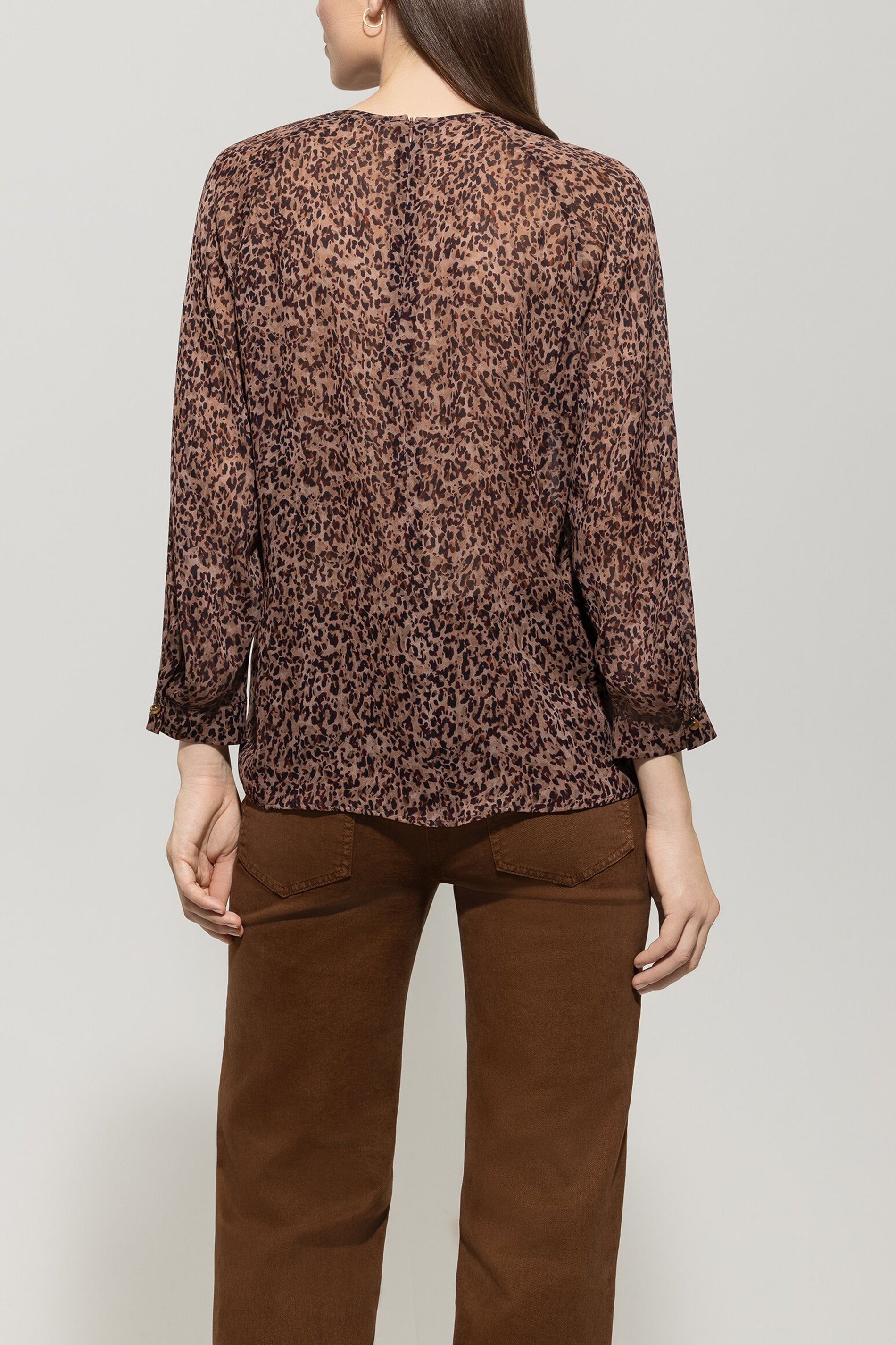 Bluse mit Animal-Print