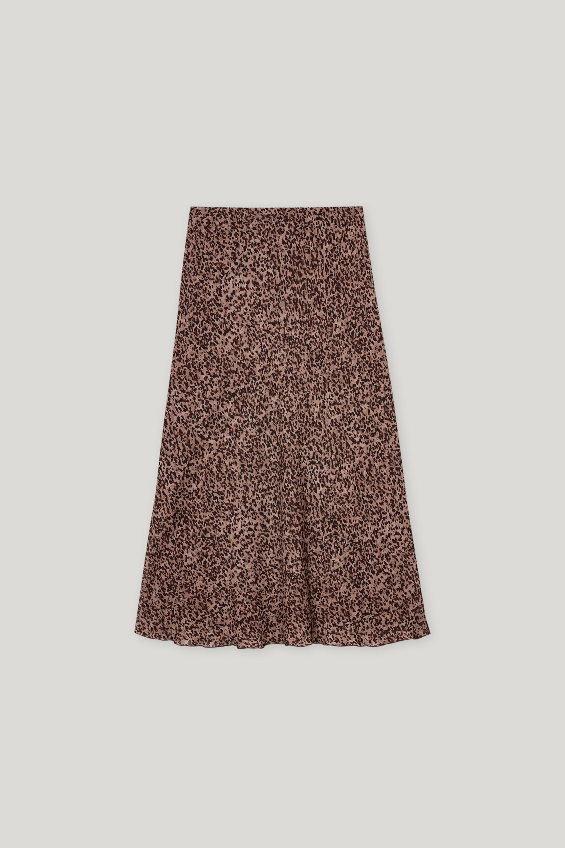 Midirock mit Baby-Animal-Print