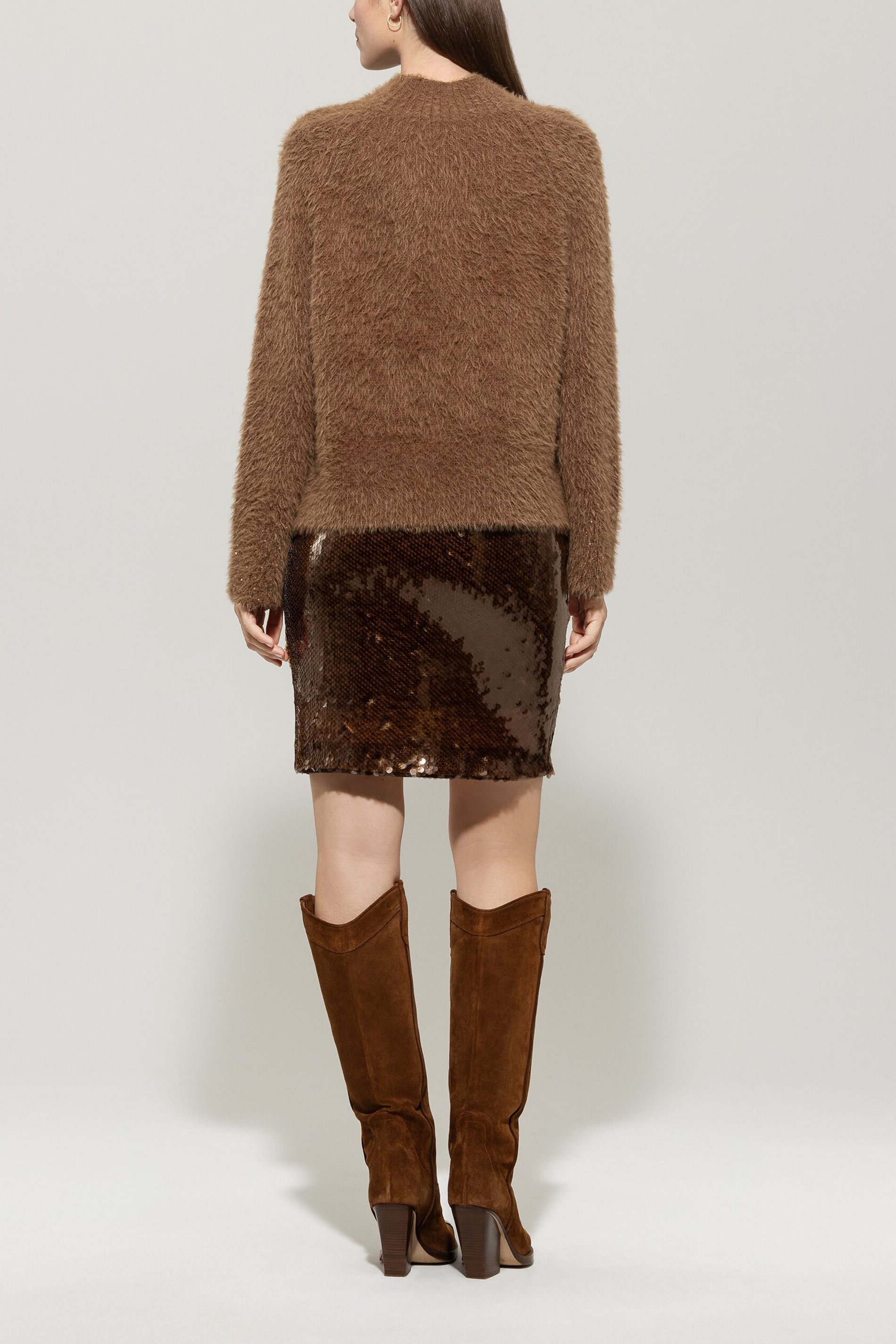 Pullover in Fell-Optik