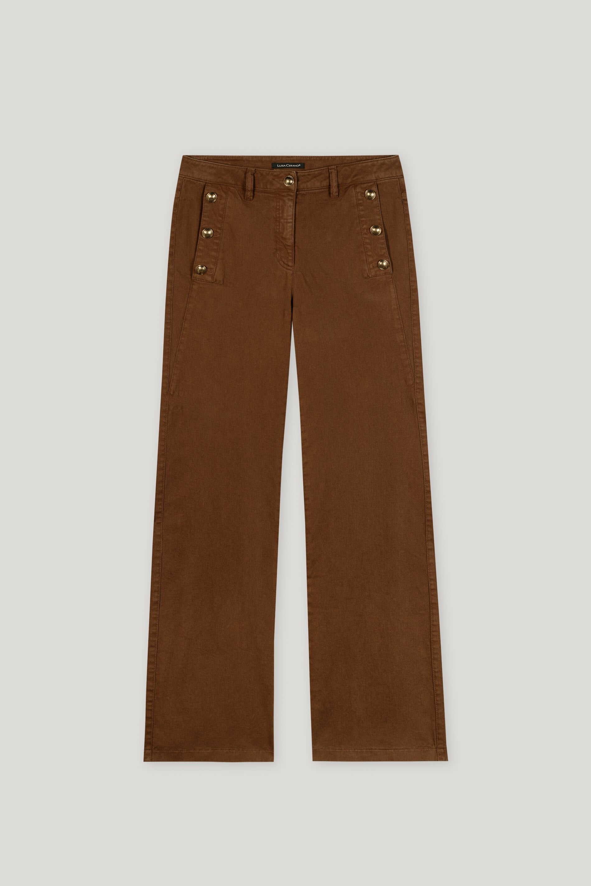 Flared-Twill-Denim