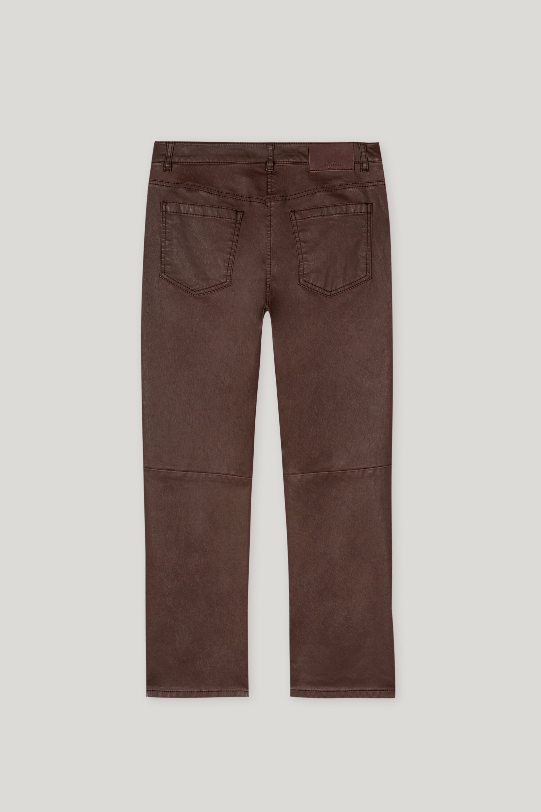 Tapered-Pants in Leder-Optik