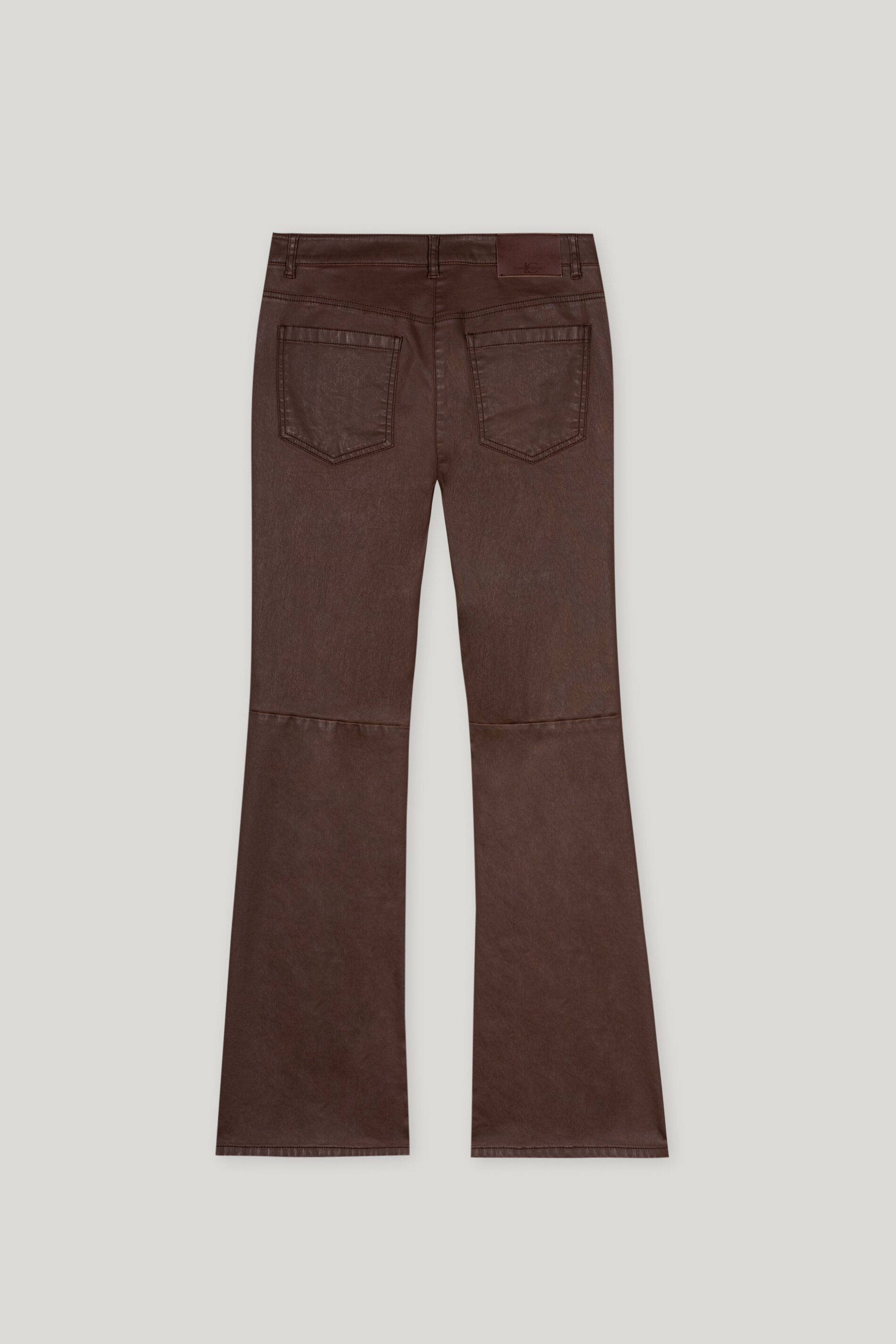 Flared-Pants in Leder-Optik
