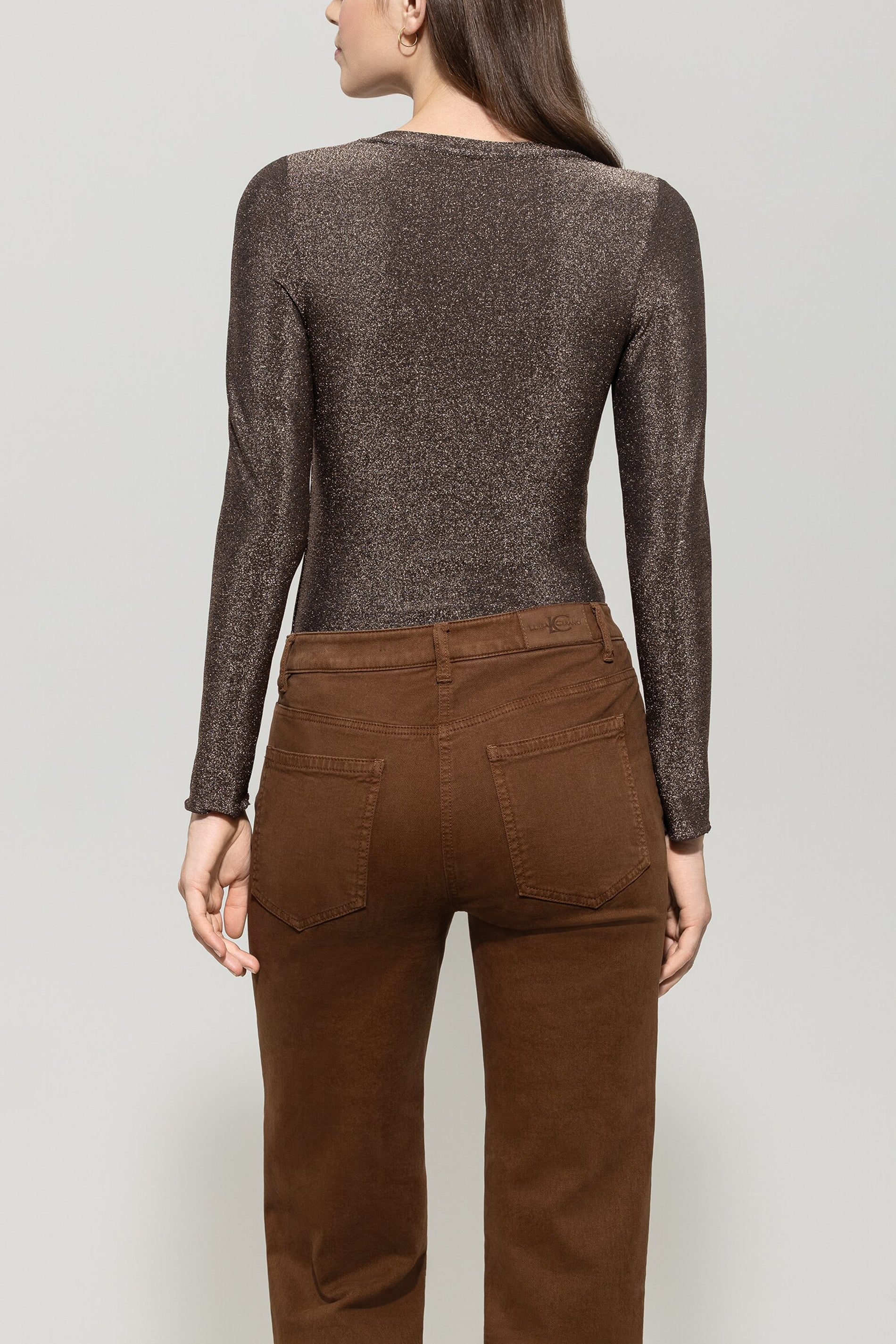 Langarm-Shirt mit Glanzeffekt