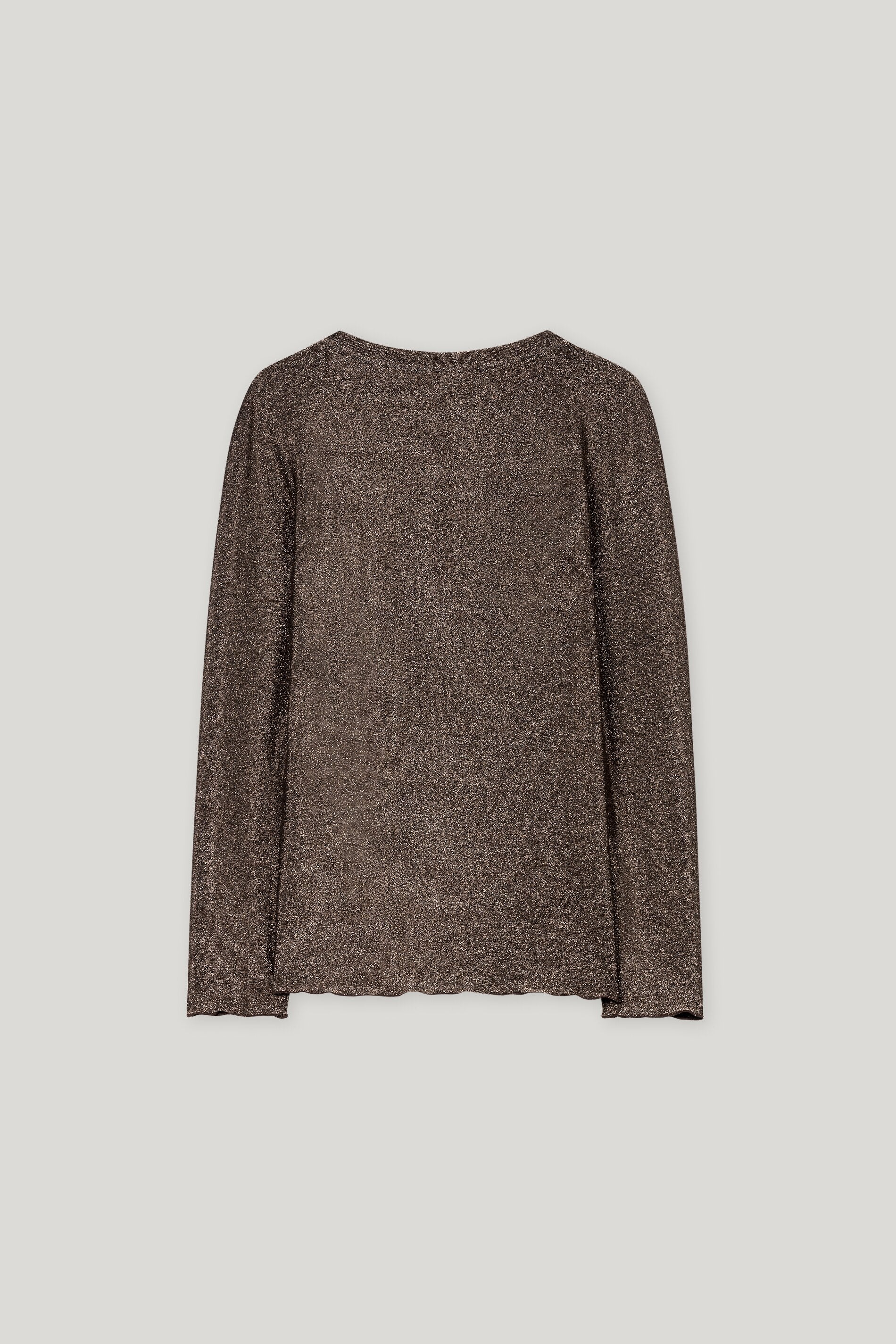 Langarm-Shirt mit Glanzeffekt