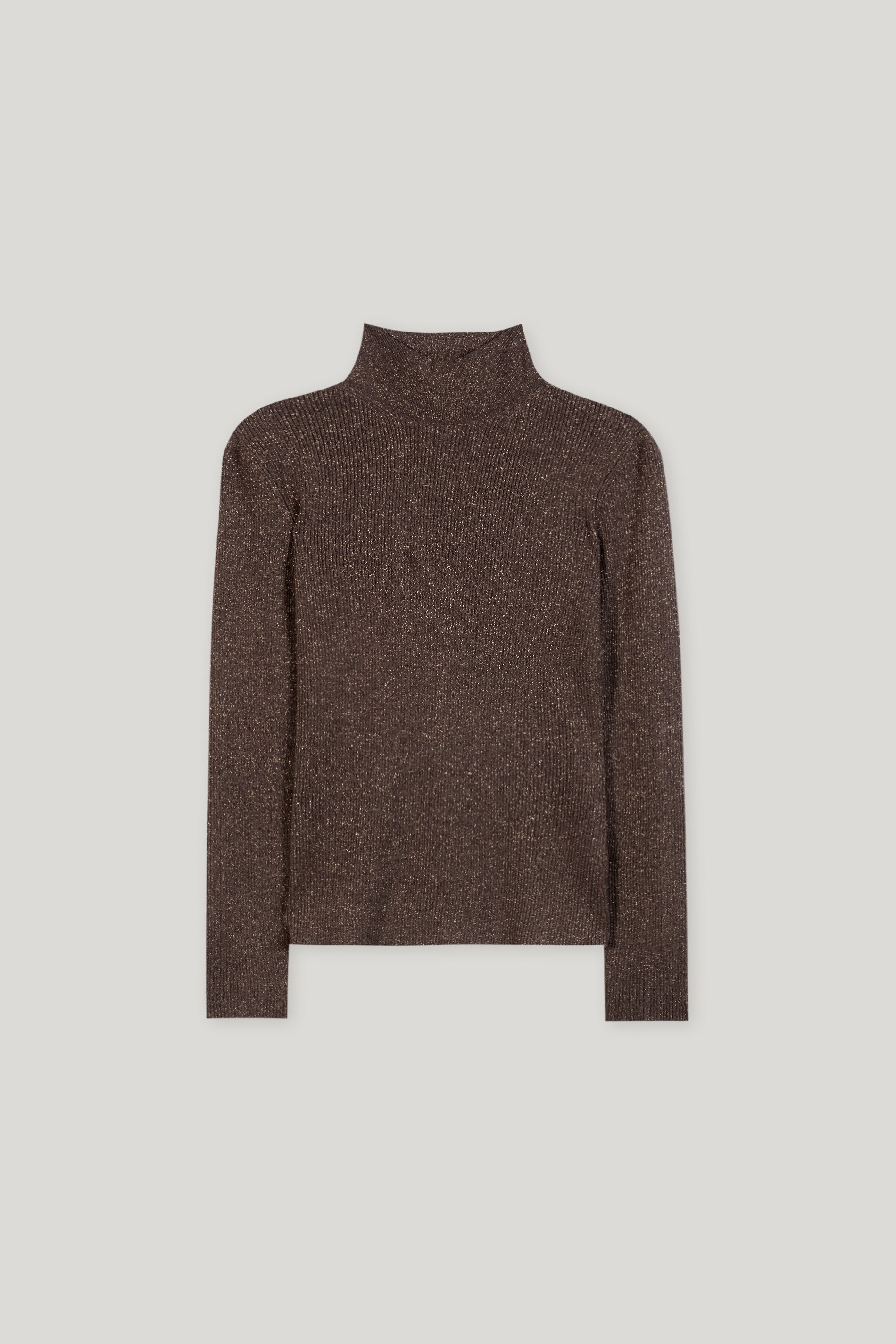 Rollkragen-Pulli aus Woll-Mix