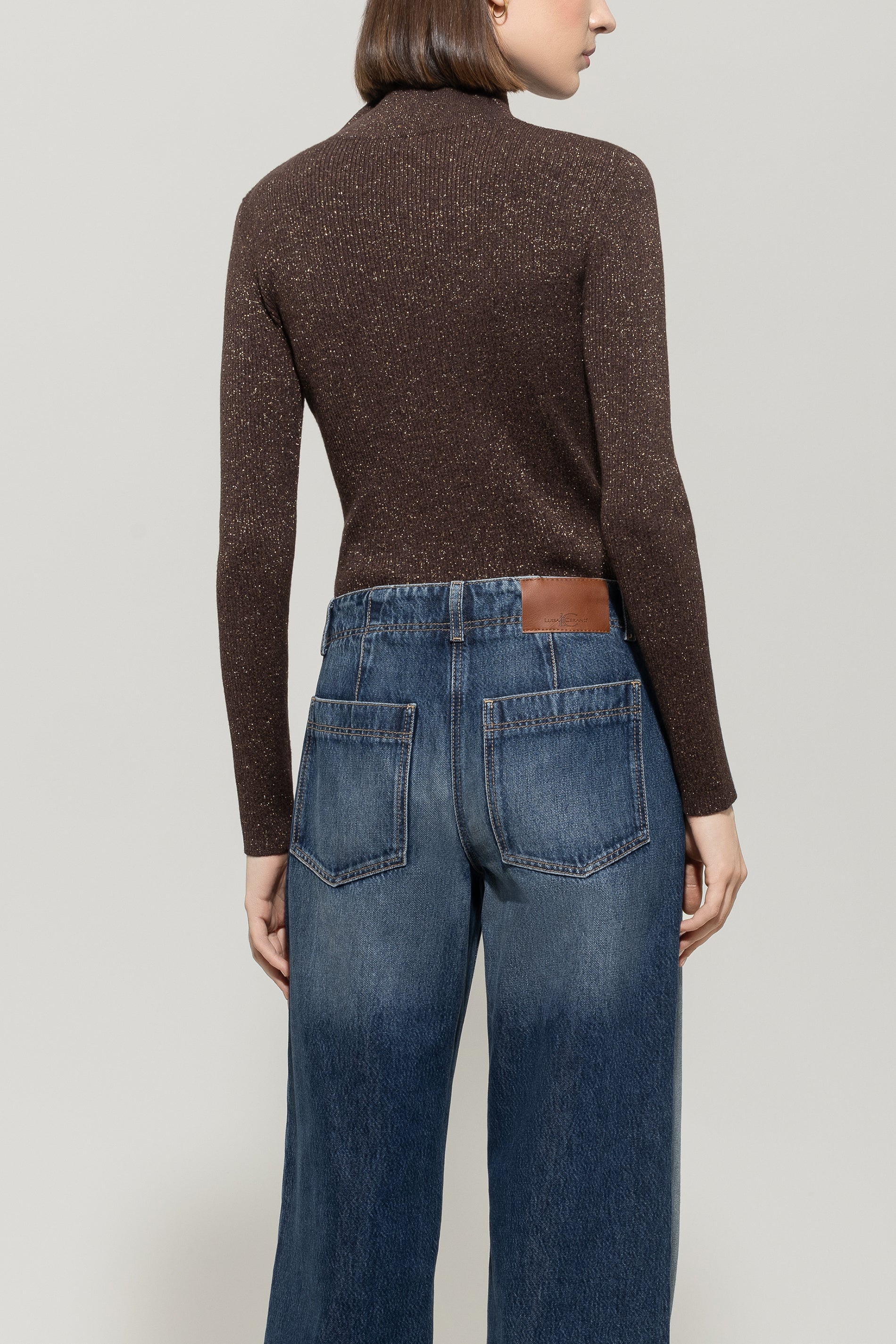 Rollkragen-Pulli aus Woll-Mix