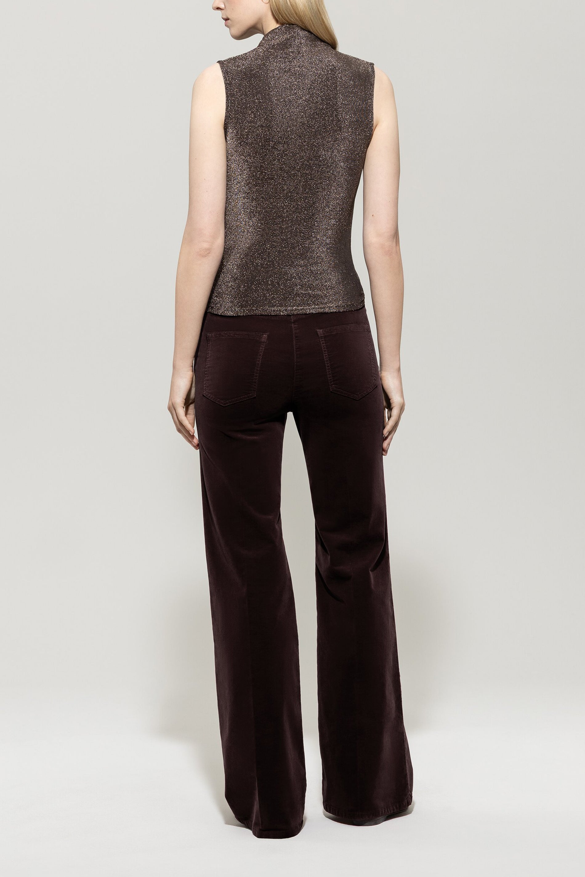 Bootcut-Samt-Pants