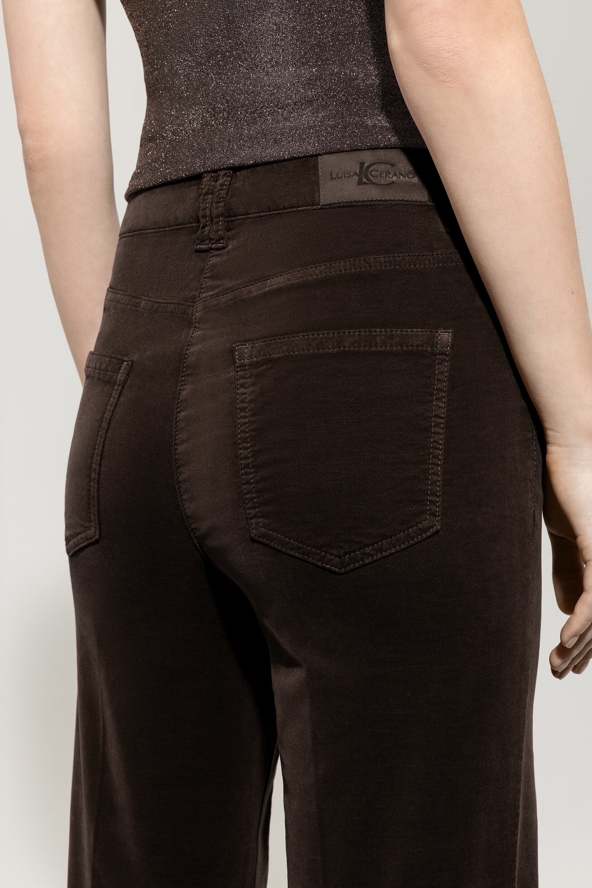 Bootcut-Samt-Pants