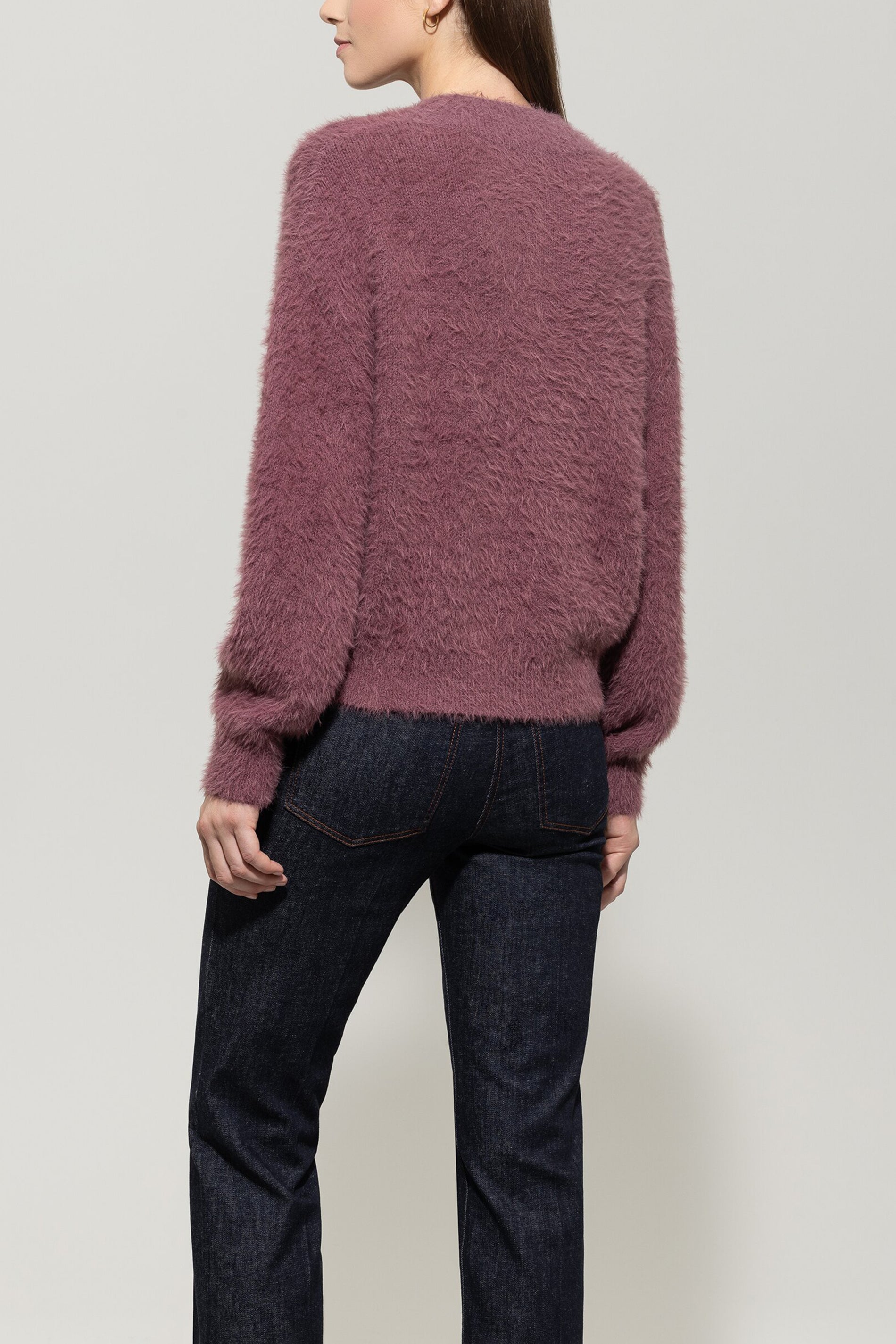 V-Pullover aus Woll-Mix
