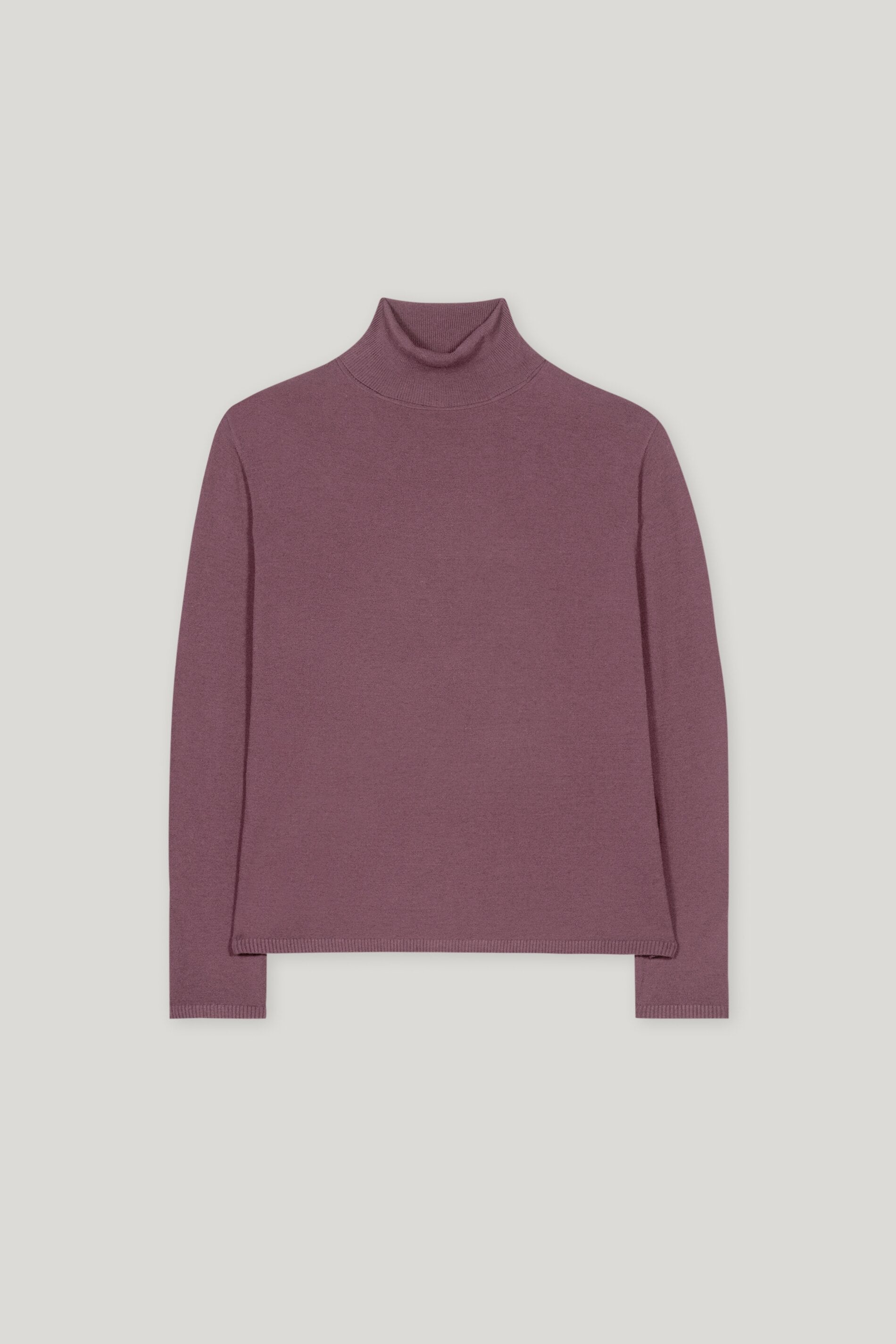 Rollkragen-Pulli aus Woll-Mix