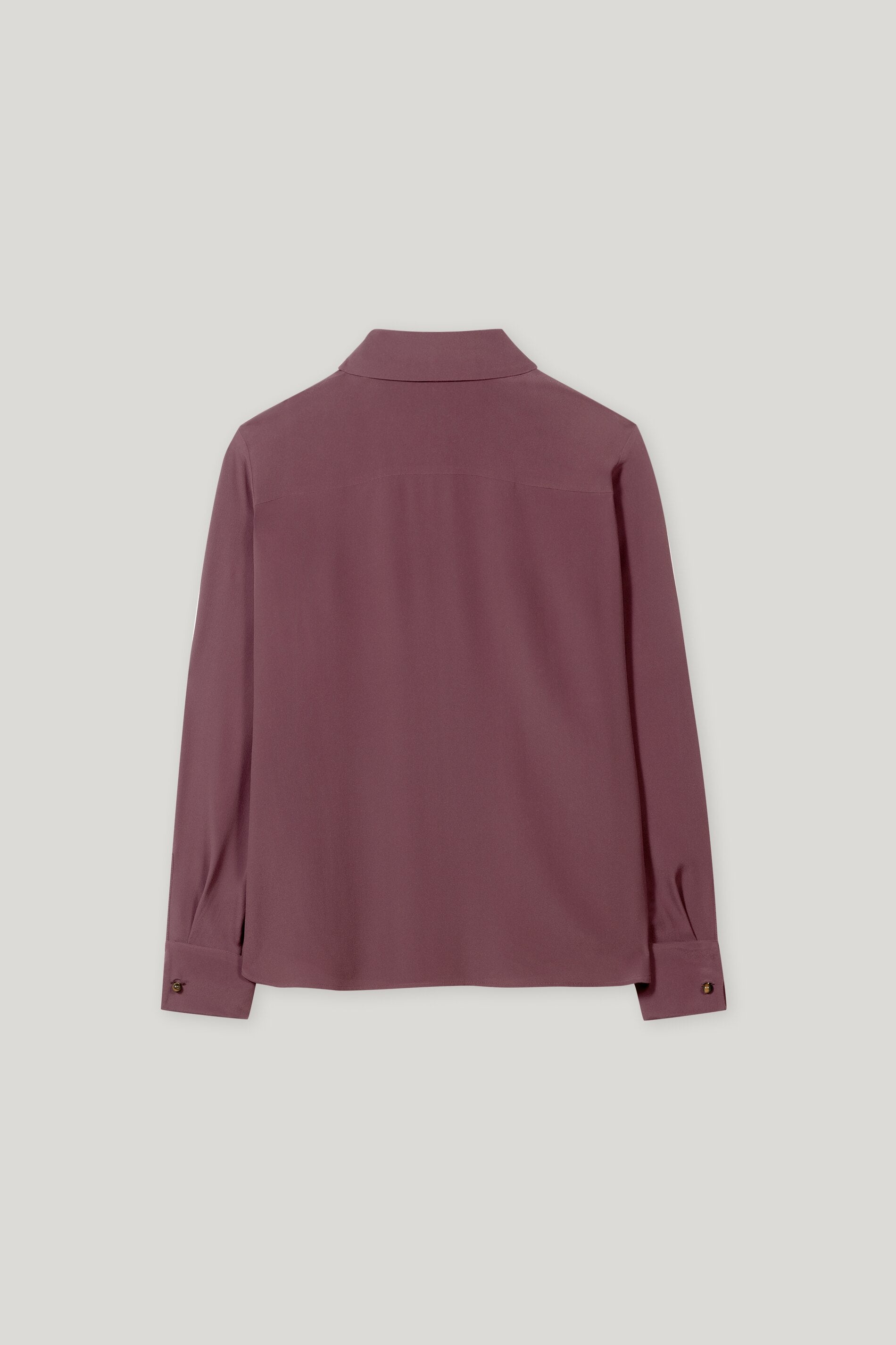 Hemdbluse aus Seiden-Mix
