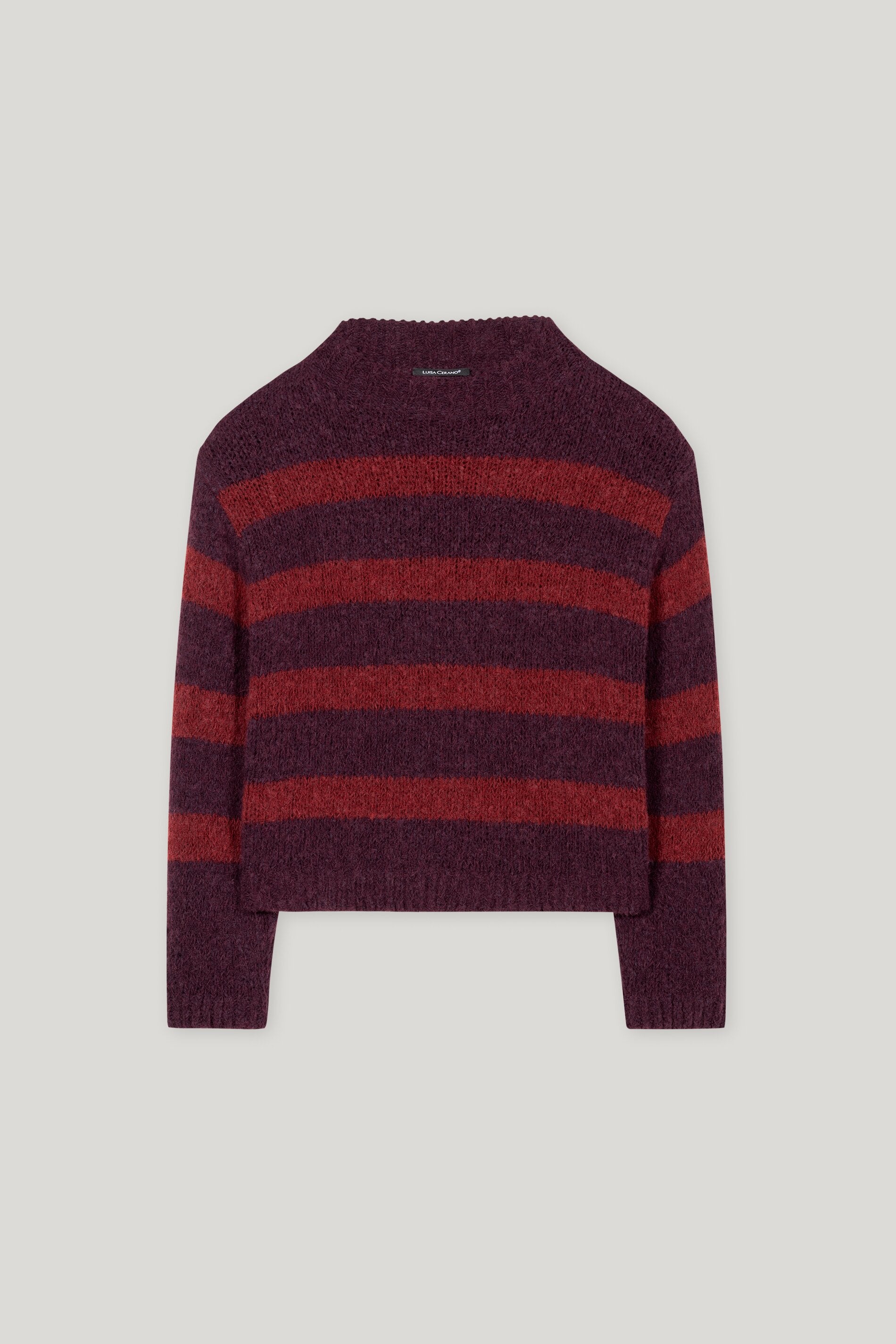 Streifen-Pulli aus Alpaka-Mix