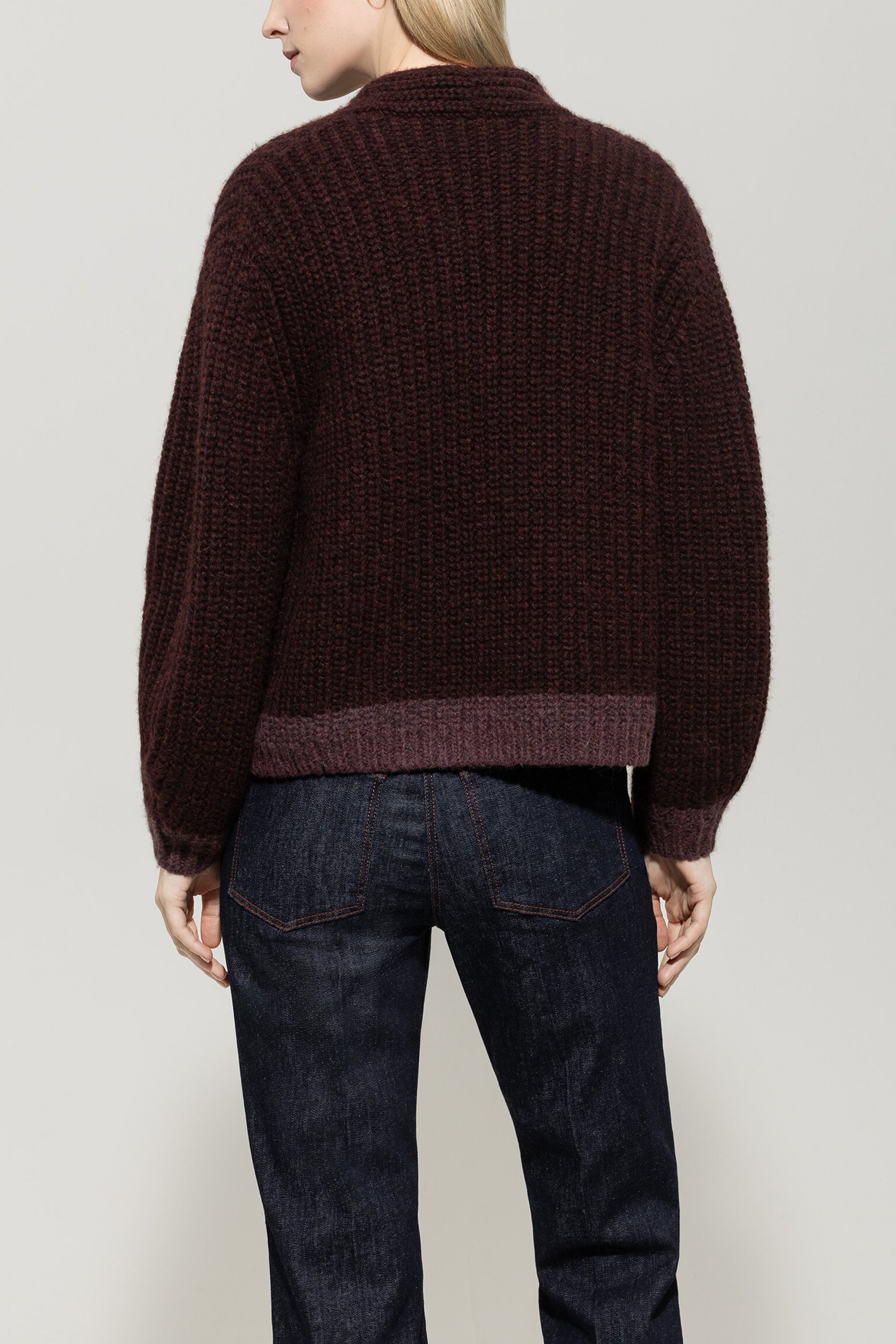 Cardigan mit Colour-Block