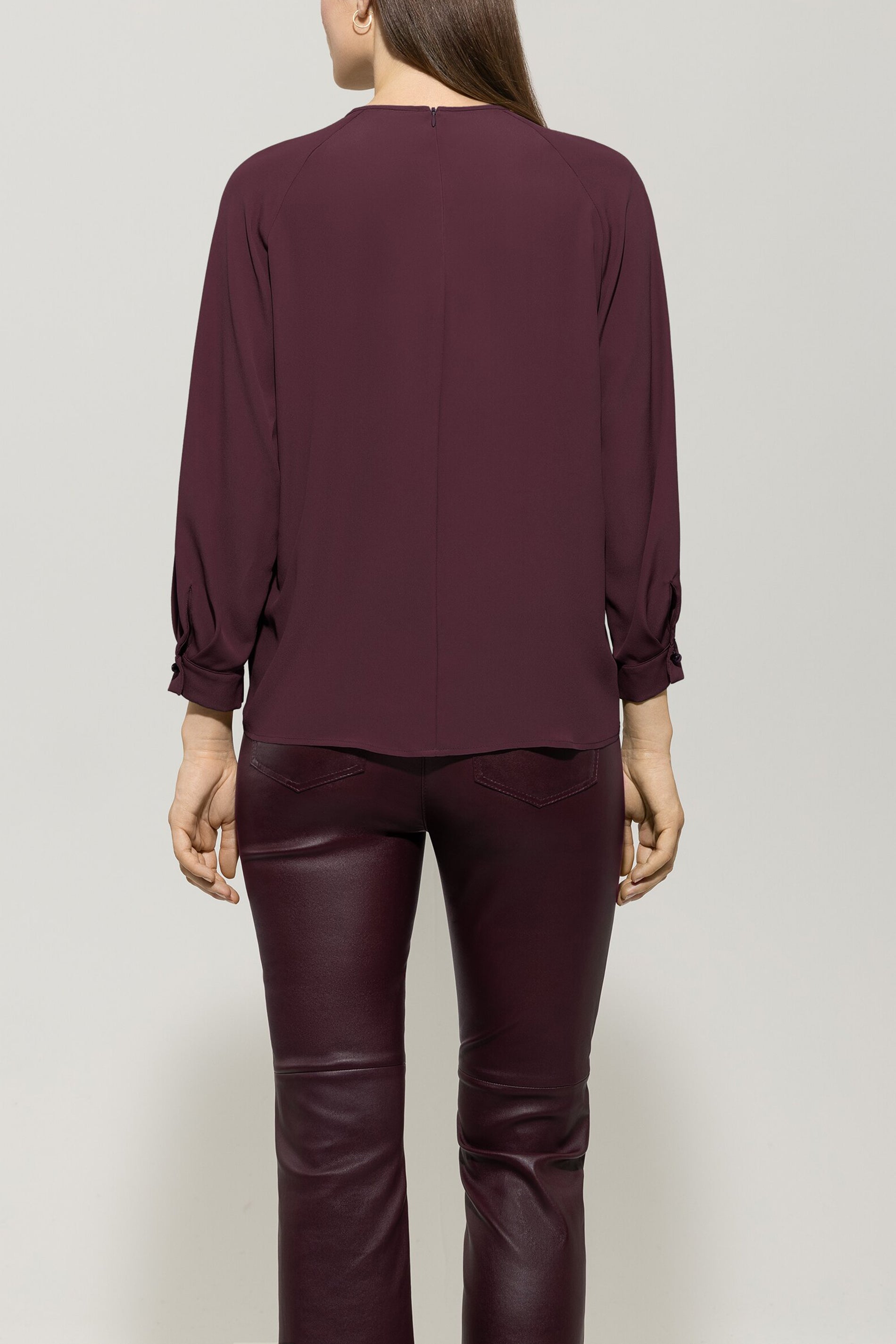 Blusenshirt aus Seiden-Mix