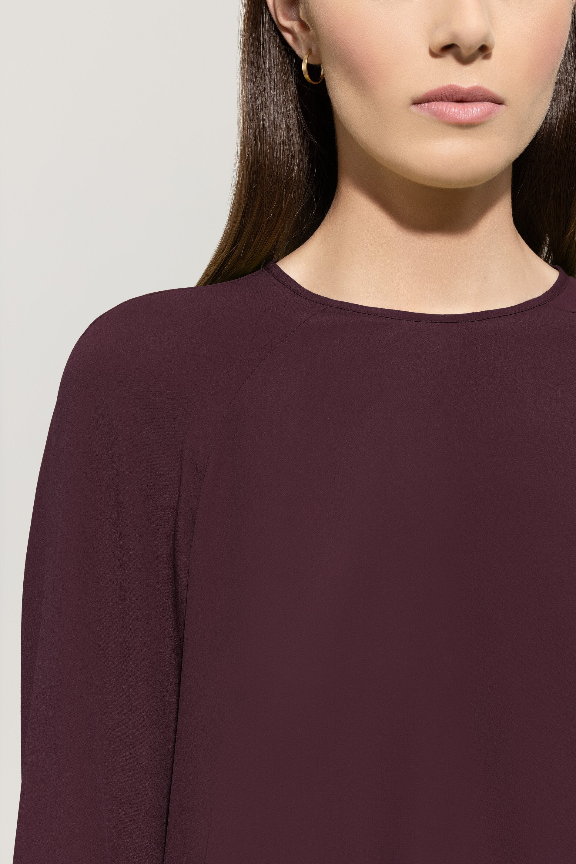 Blusenshirt aus Seiden-Mix