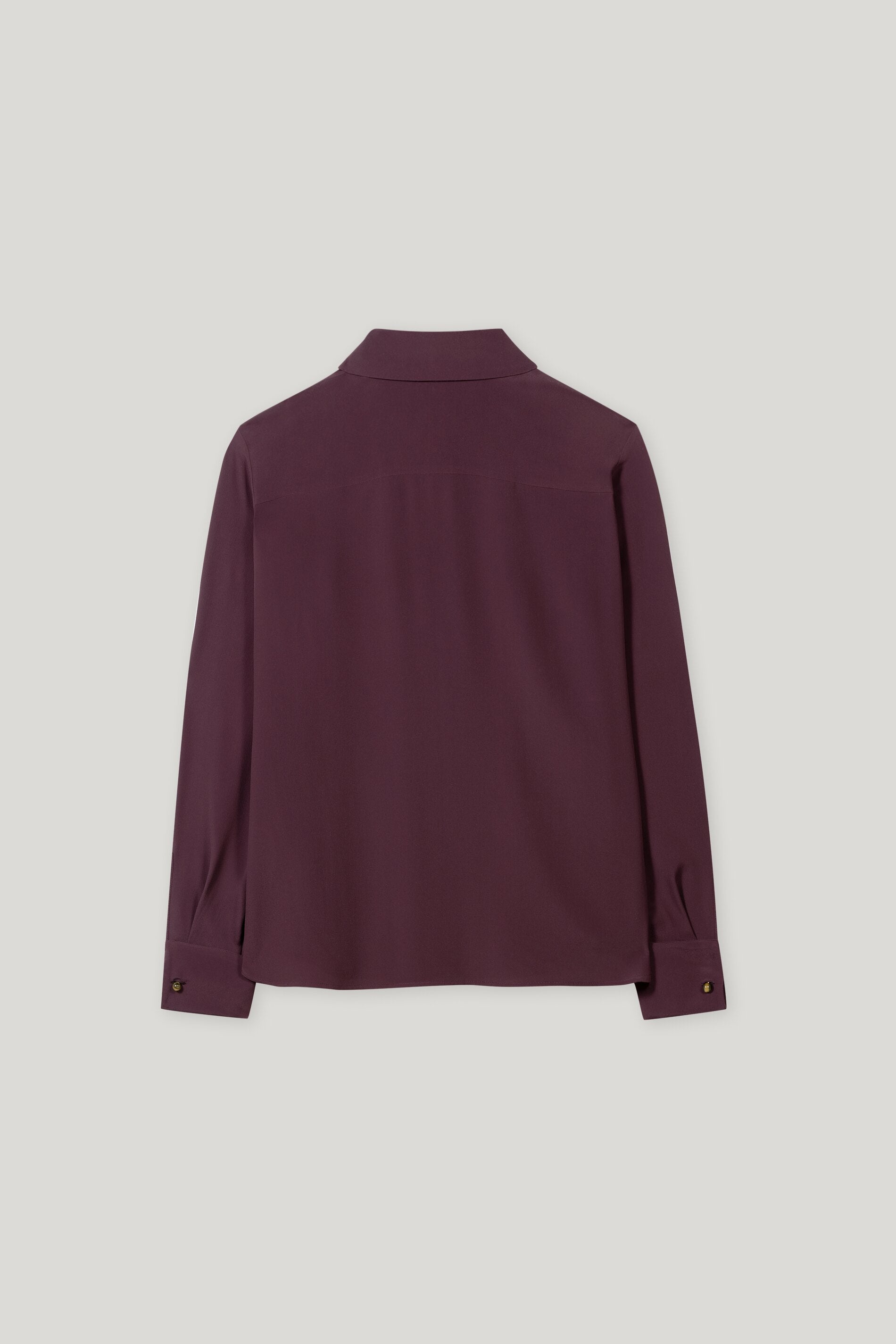 Hemdbluse aus Seiden-Mix