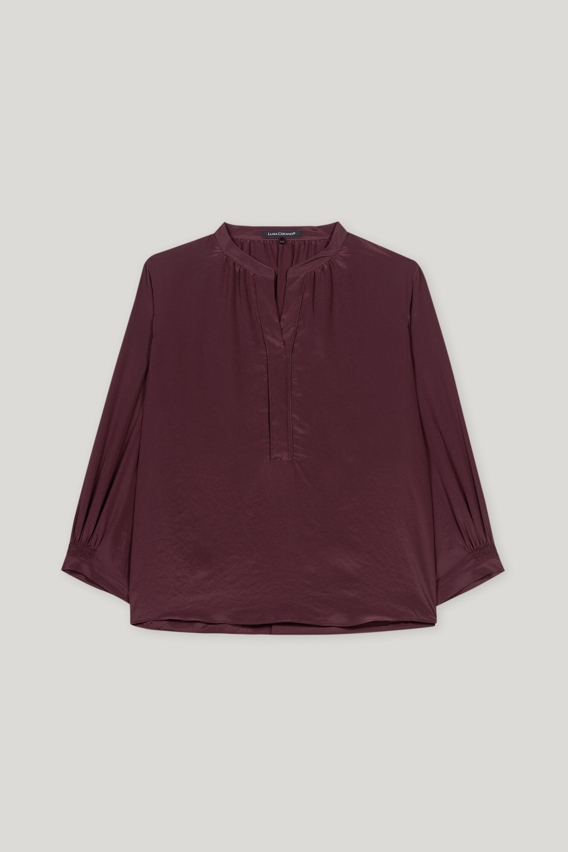 Bluse mit Smokdetail