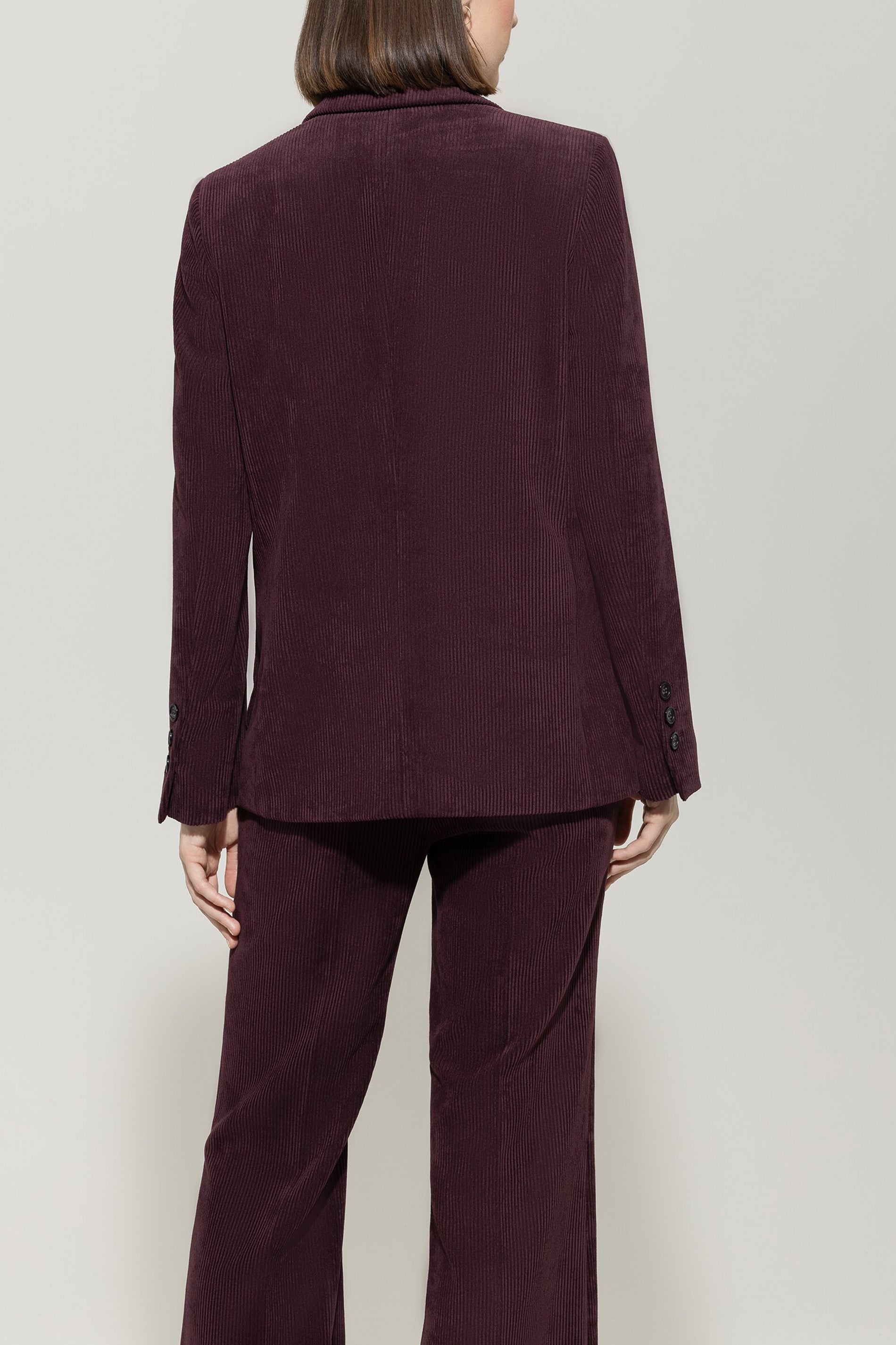 Cord-Ein-Knopf-Blazer