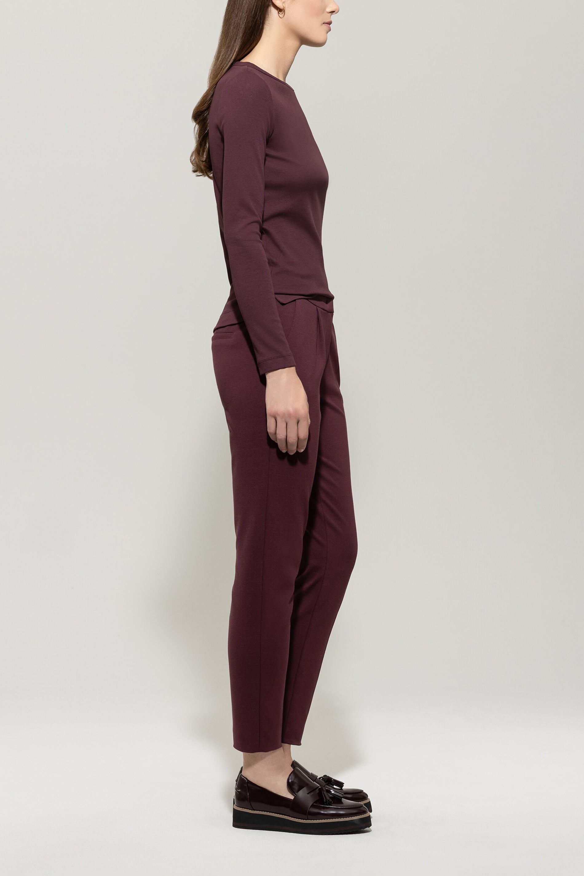 Tapered-Pants aus Punto-Milano