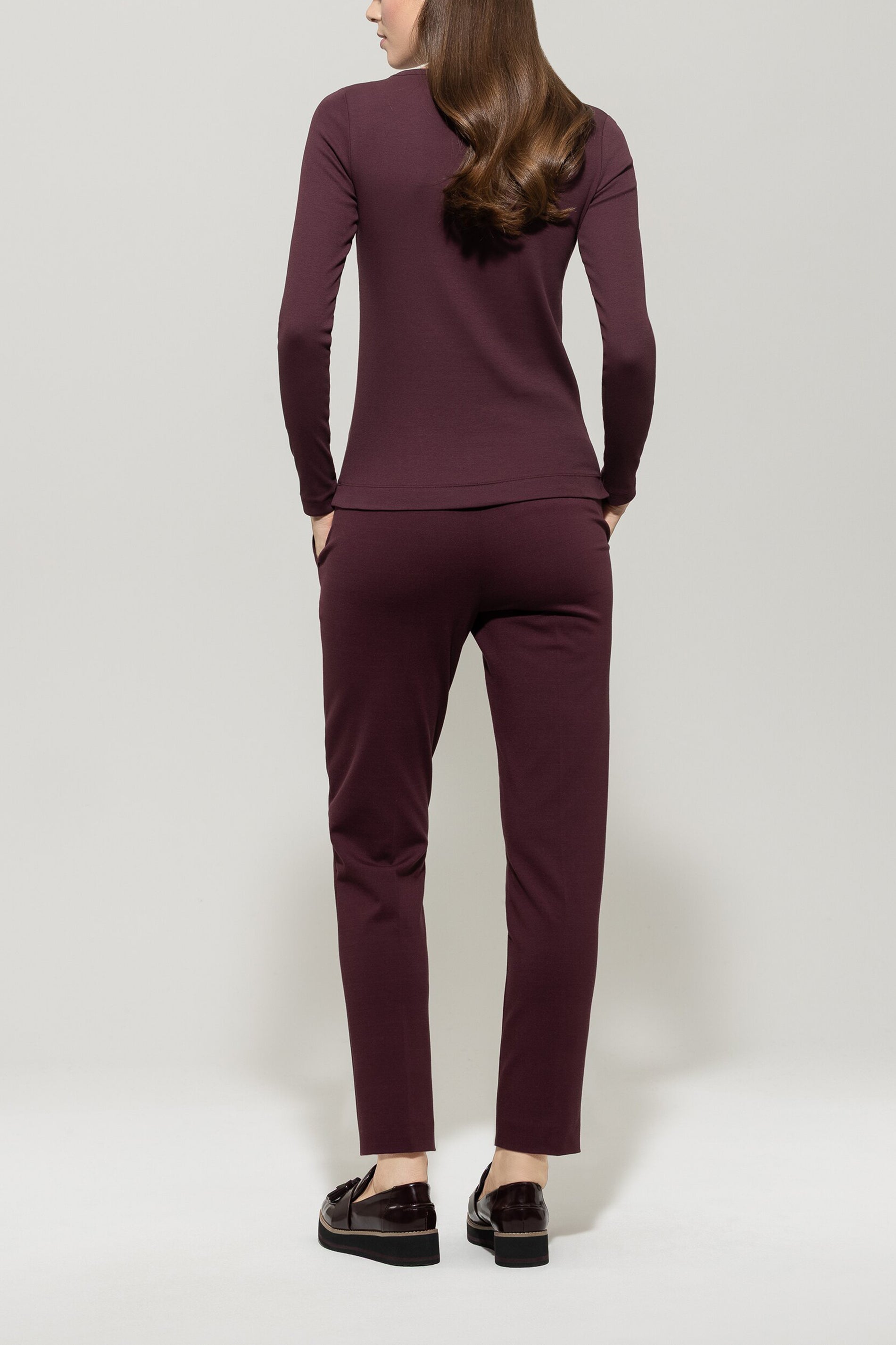 Tapered-Pants aus Punto-Milano