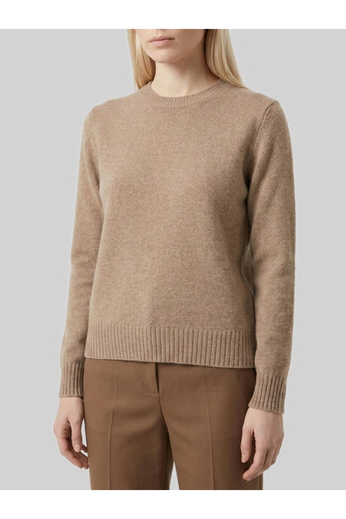 Max Mara-OUTLET-SALE-Lume sweater in dark grey cashmere-ARCHIVIST