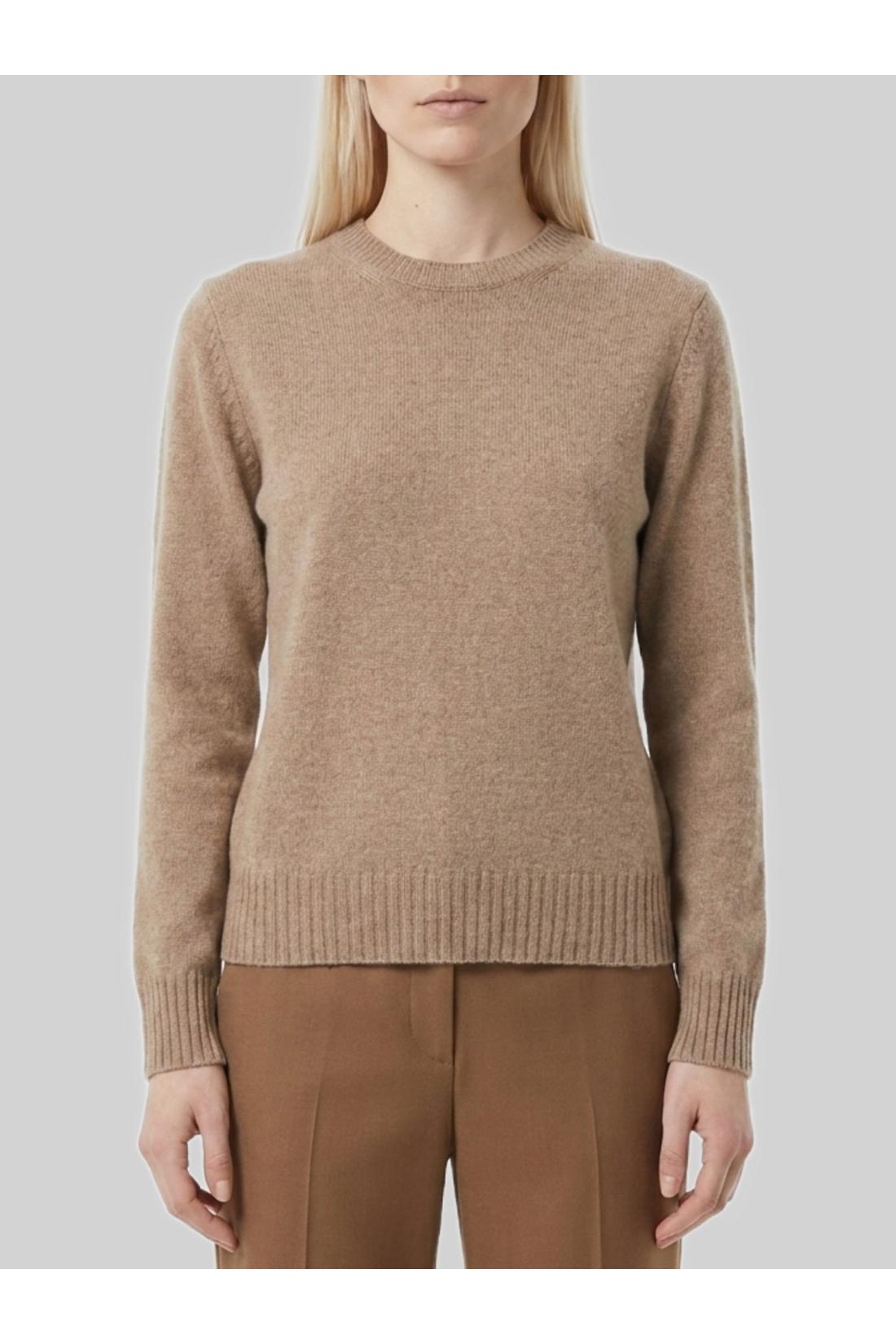 Max Mara-OUTLET-SALE-Lume sweater in dark grey cashmere-ARCHIVIST