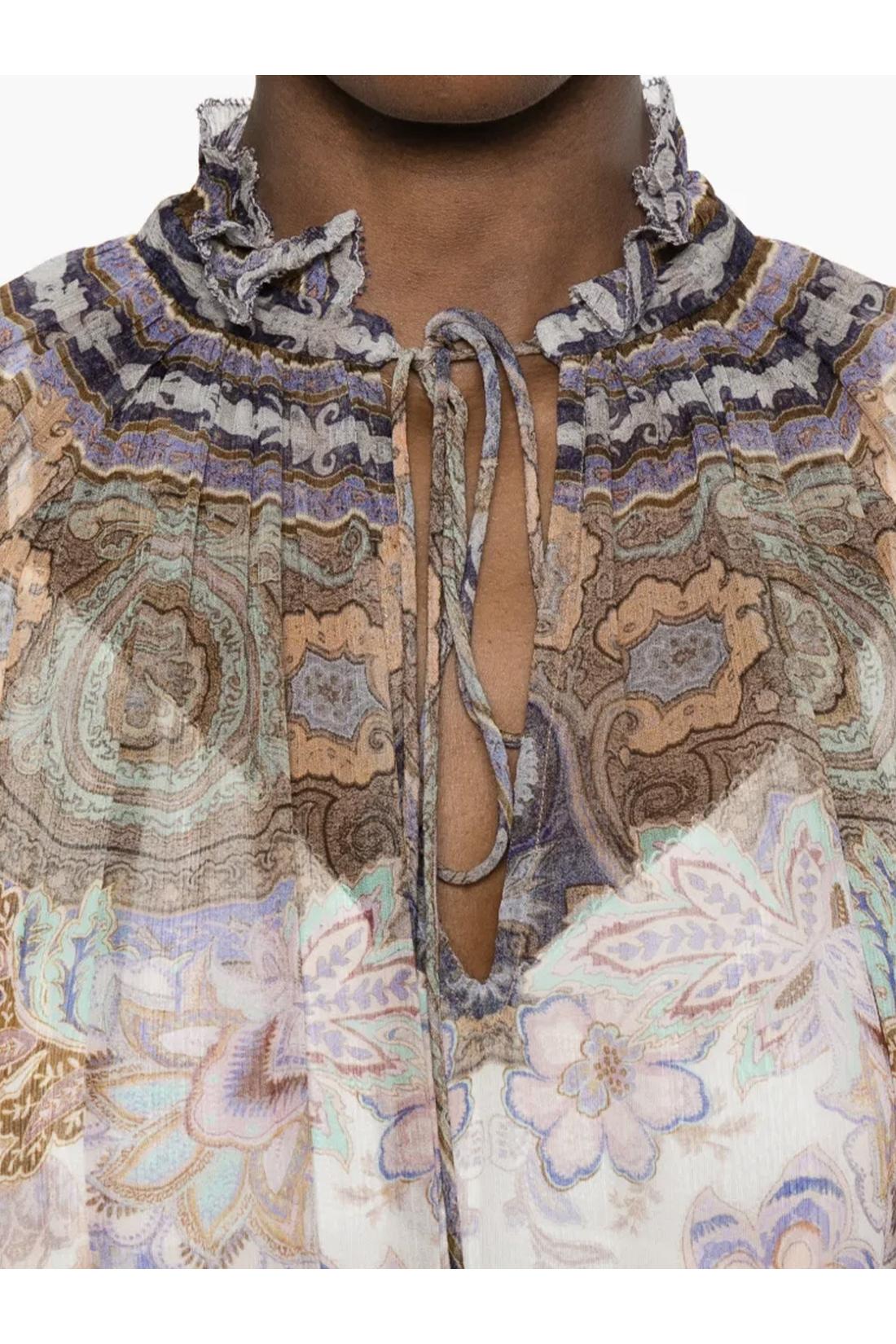 Zimmermann-OUTLET-SALE-Luna puff sleeve blouse-ARCHIVIST