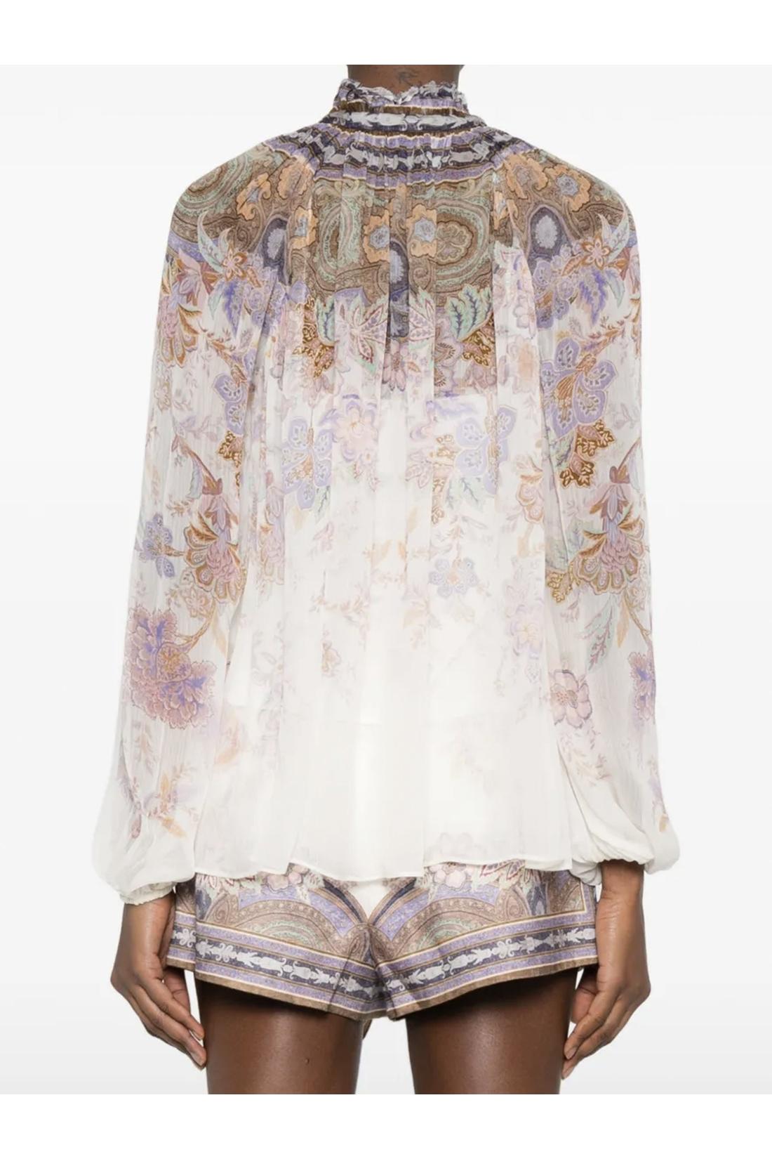 Zimmermann-OUTLET-SALE-Luna puff sleeve blouse-ARCHIVIST