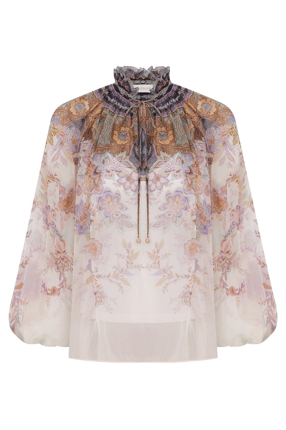 Zimmermann-OUTLET-SALE-Luna puff sleeve blouse-ARCHIVIST