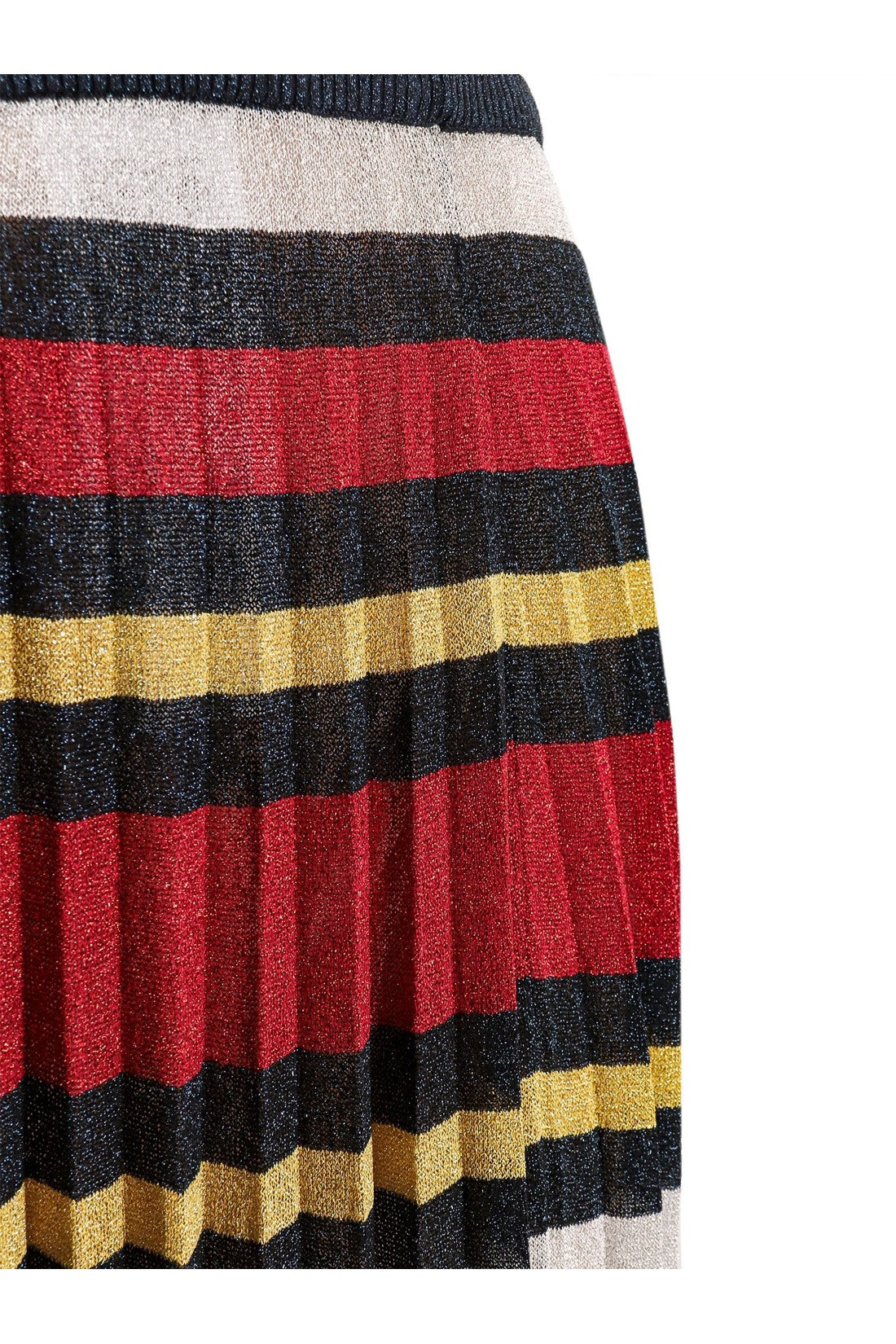 GUCCI-OUTLET-SALE-Lurex skirt with striped motif-ARCHIVIST