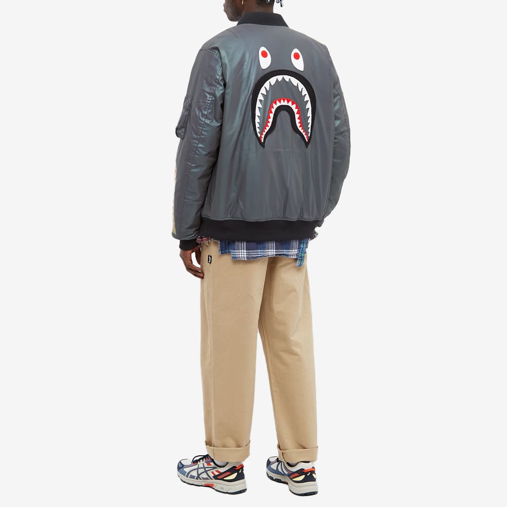 A Bathing Ape-OUTLET-SALE-MA-1 Aurora Shark Loose Fit Bomber Jacket-ARCHIVIST