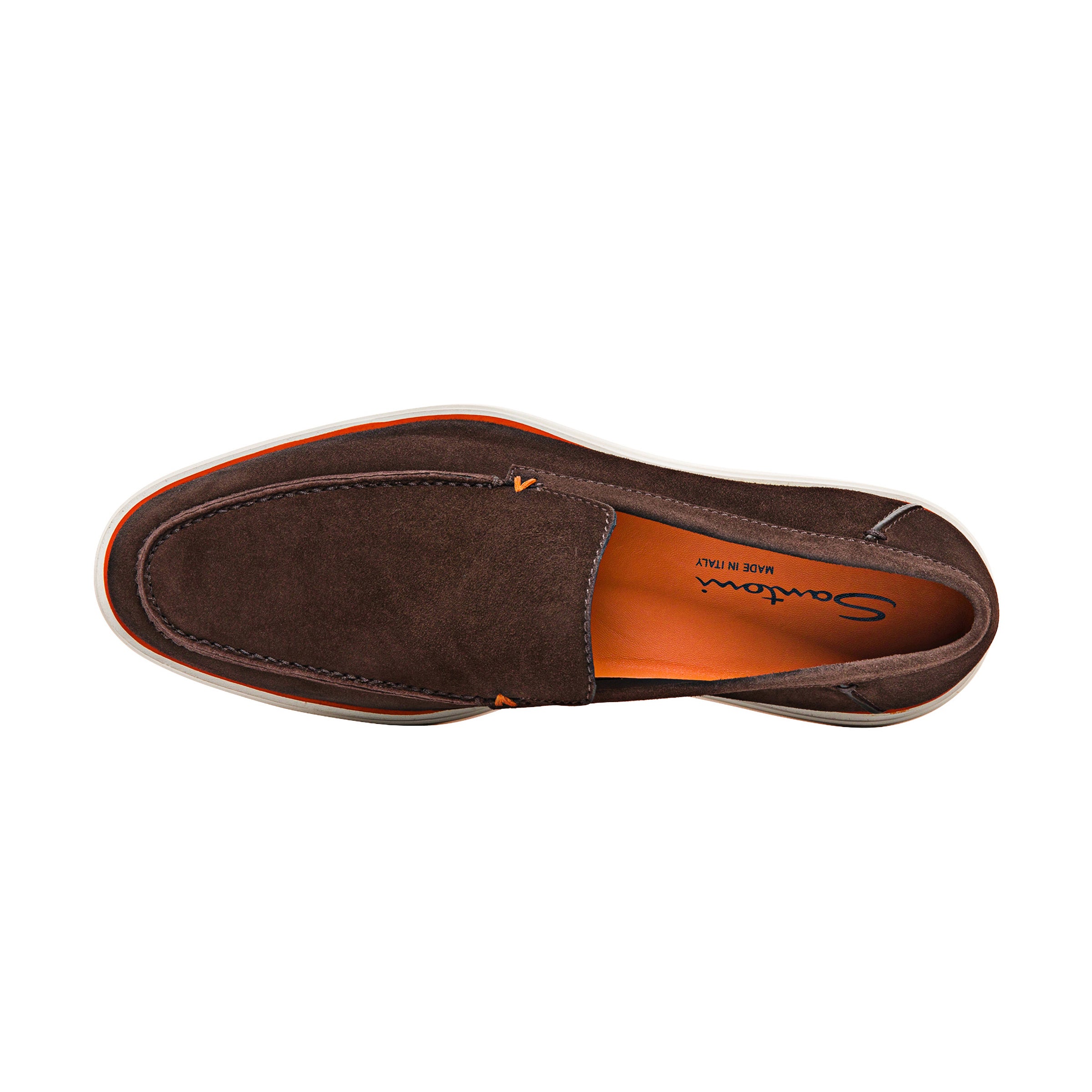 Men's brown suede loafers