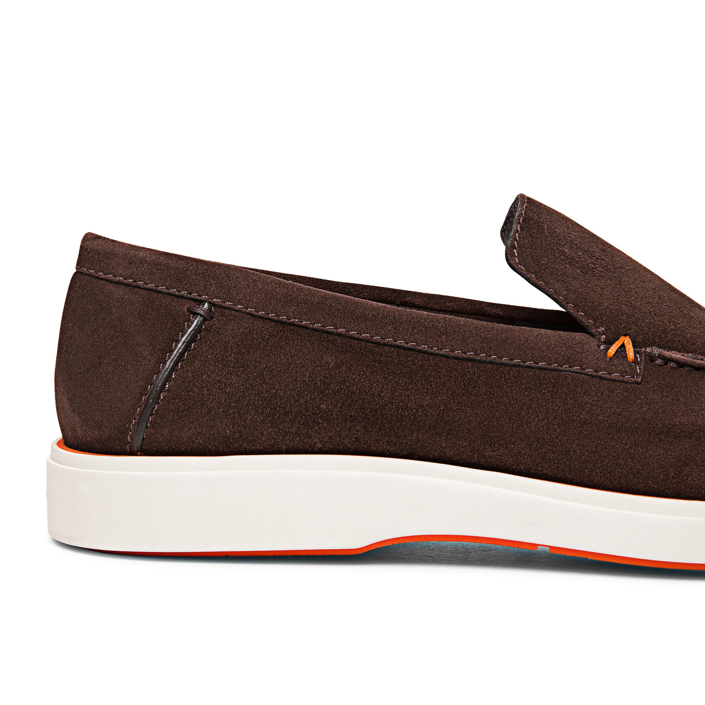 Men's brown suede loafers