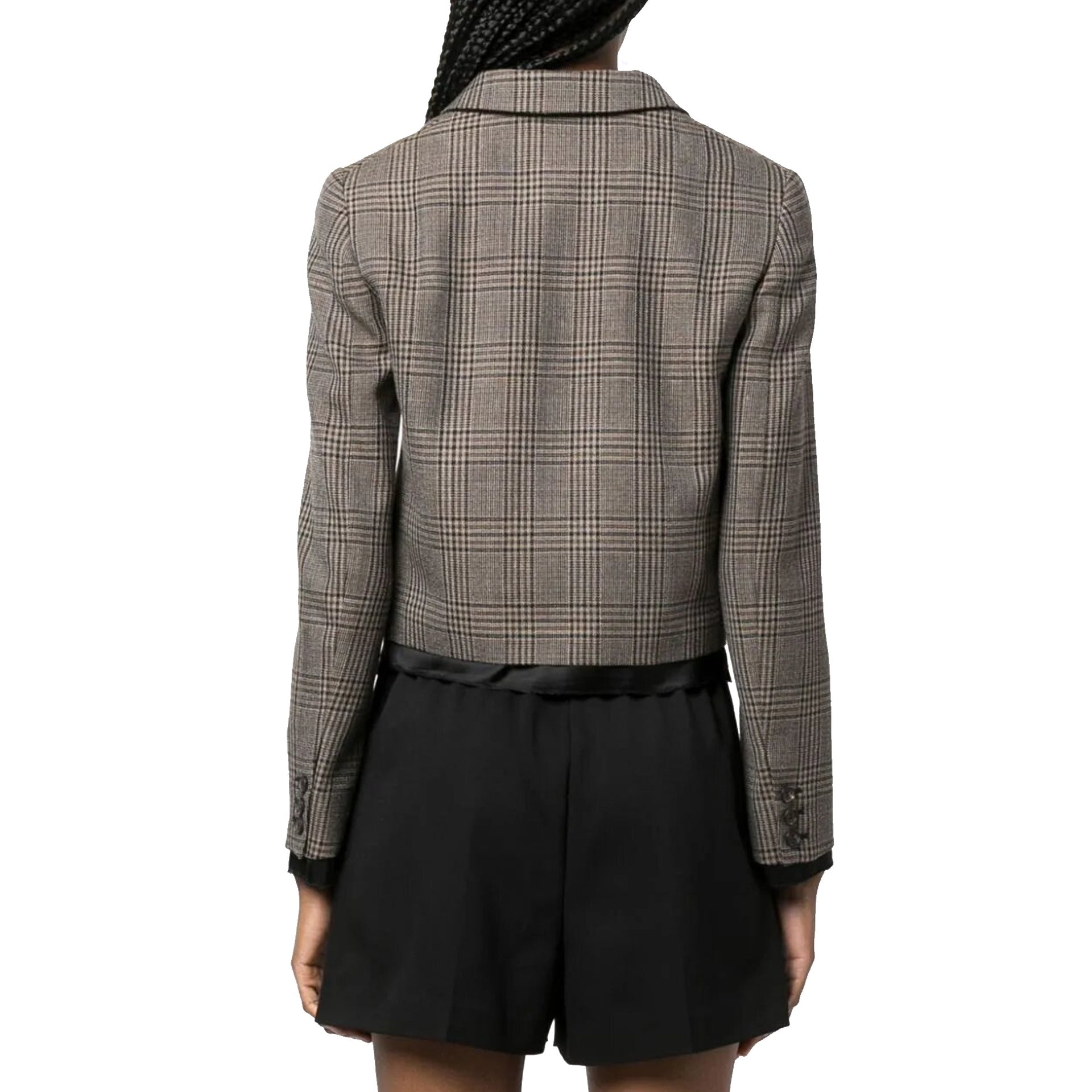 Miu Miu check-pattern Wool Jacket