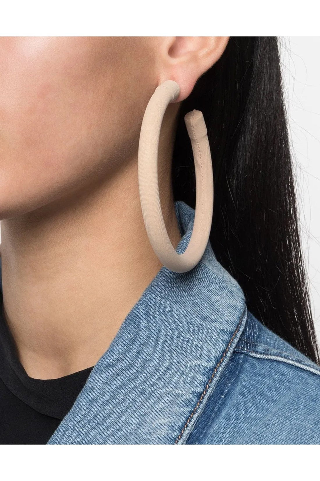 Maison Margiela-OUTLET-SALE-MM6 Large Open Hoop Earrings-ARCHIVIST